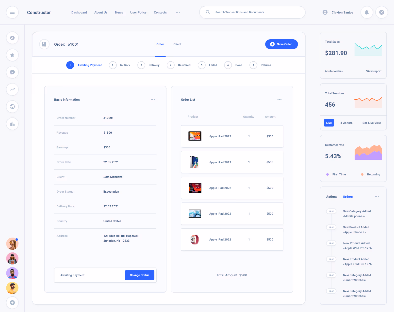 Task Board Dashboard