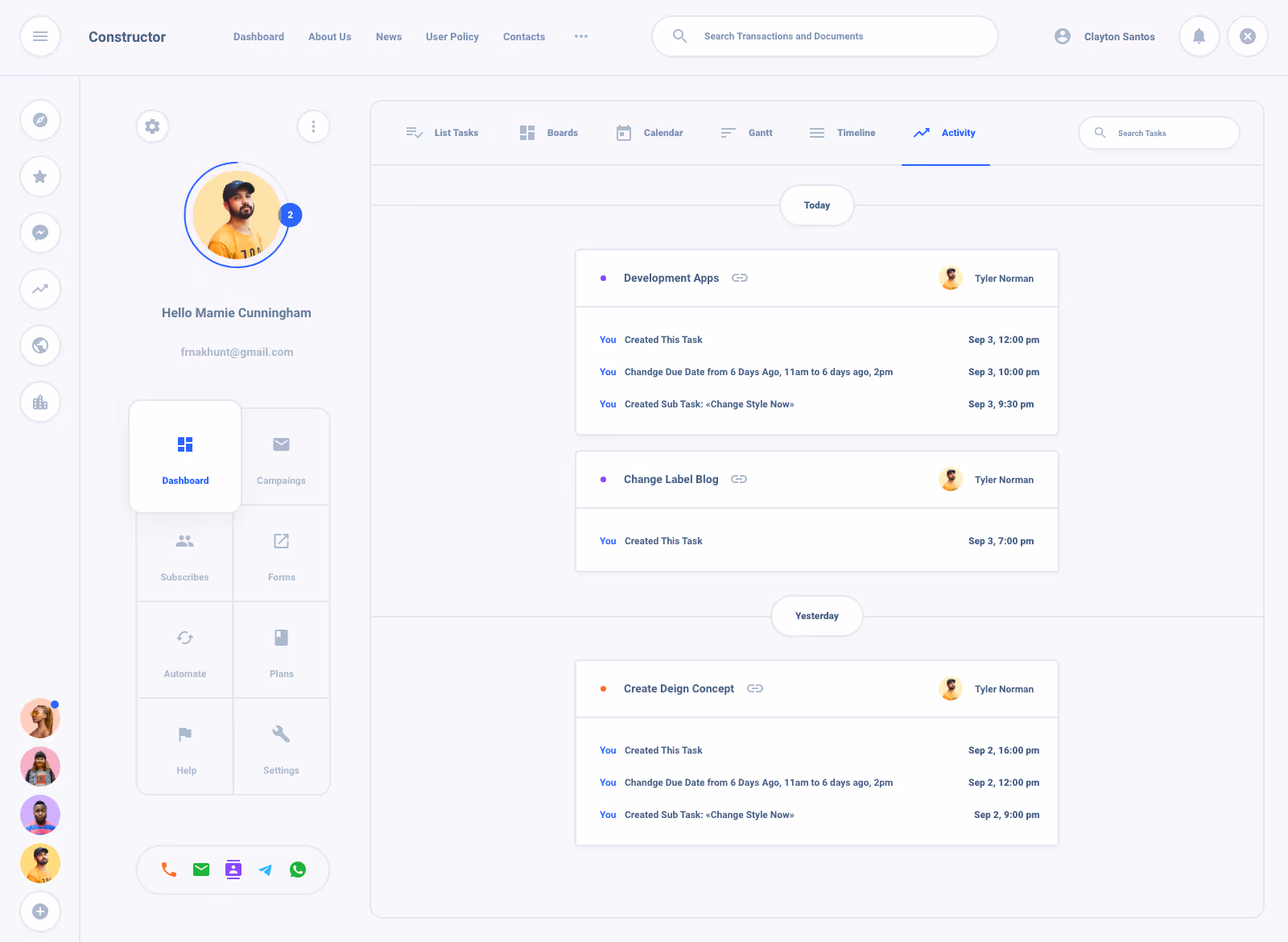 Task Board Dashboard