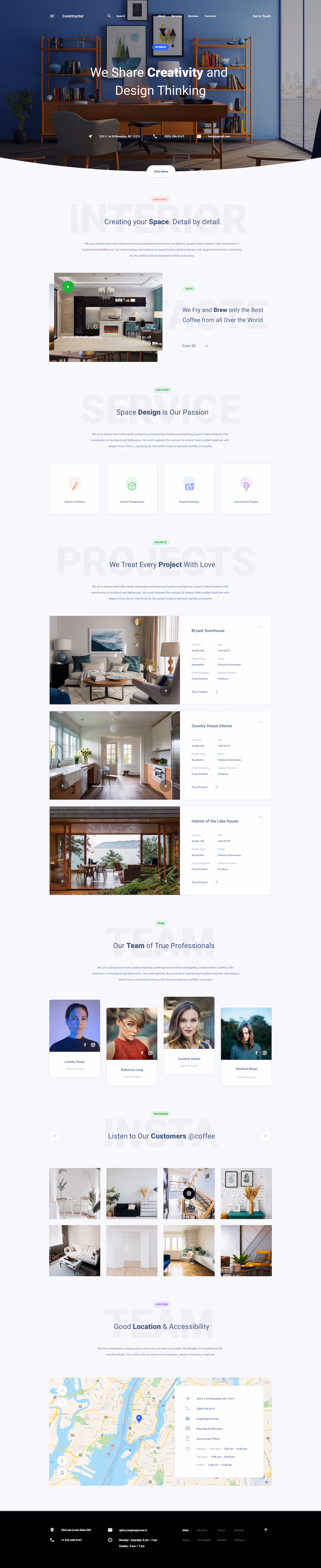 Architecture Agency Template Ui Kit for Sketch, Figma and Adobe XD