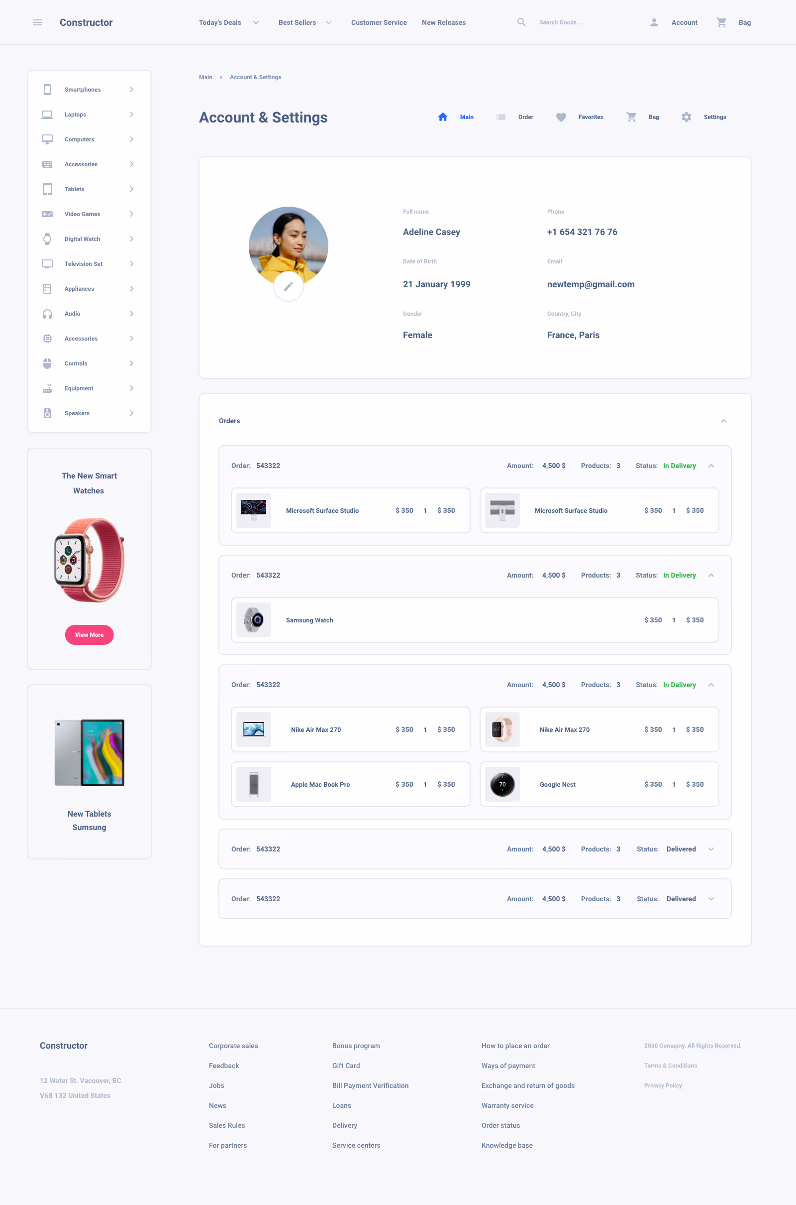 Shoes Commerce Ui Kit for Sketch, Figma and Adobe XD