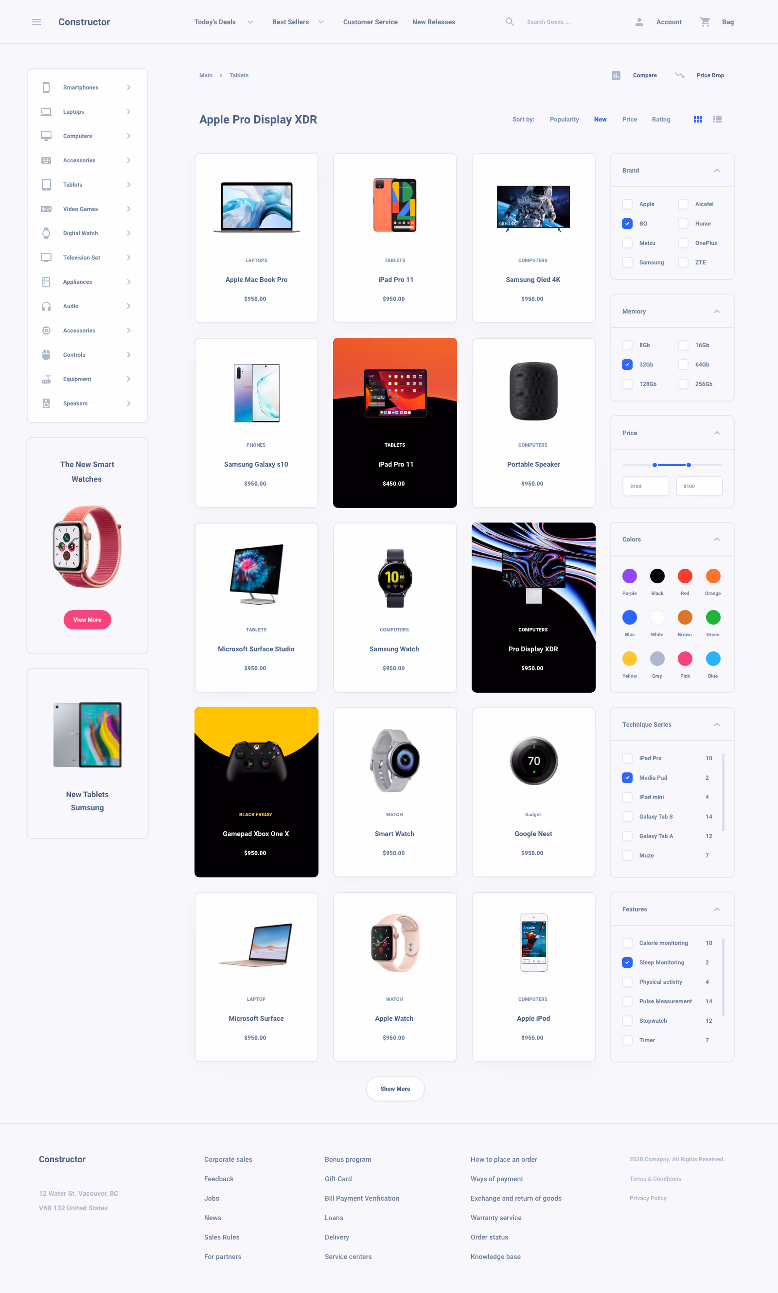 Shoes Commerce Ui Kit for Sketch, Figma and Adobe XD