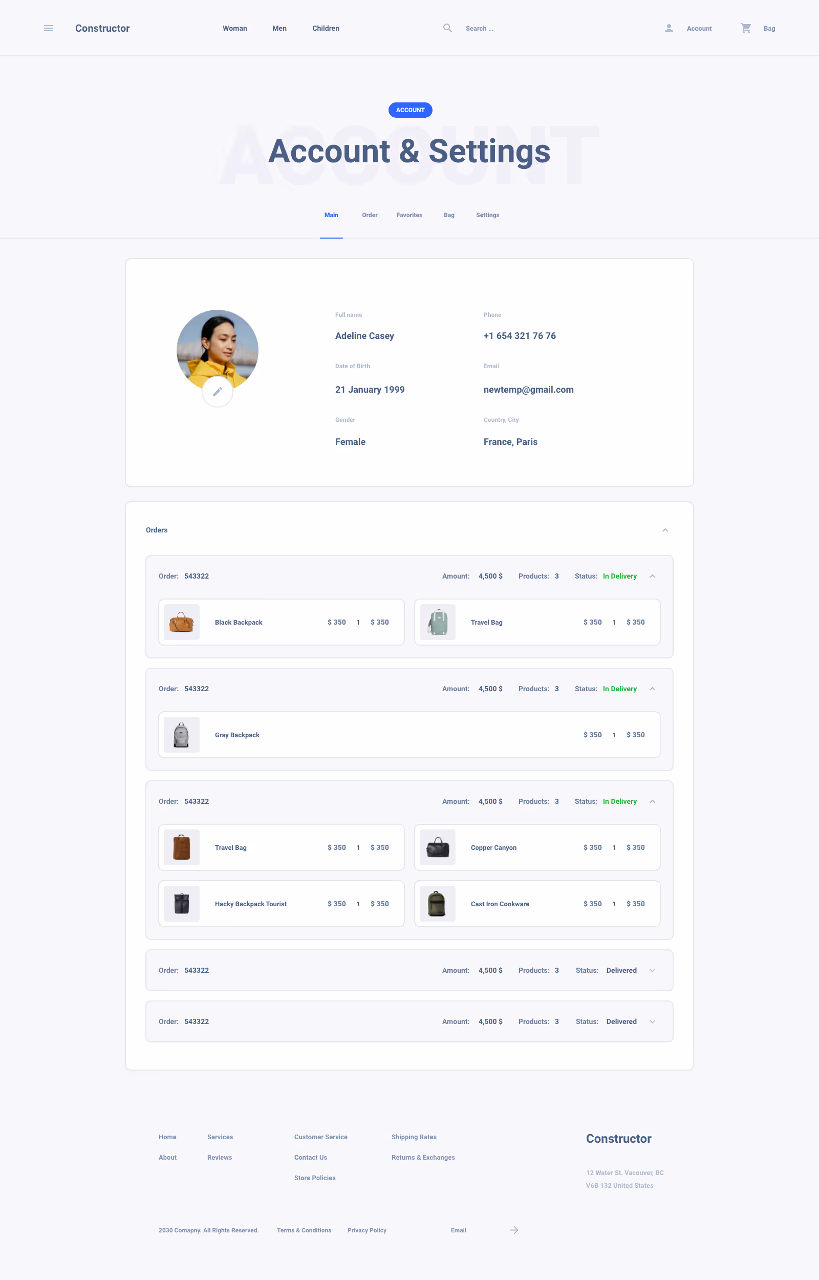 Shoes Commerce Ui Kit for Sketch, Figma and Adobe XD