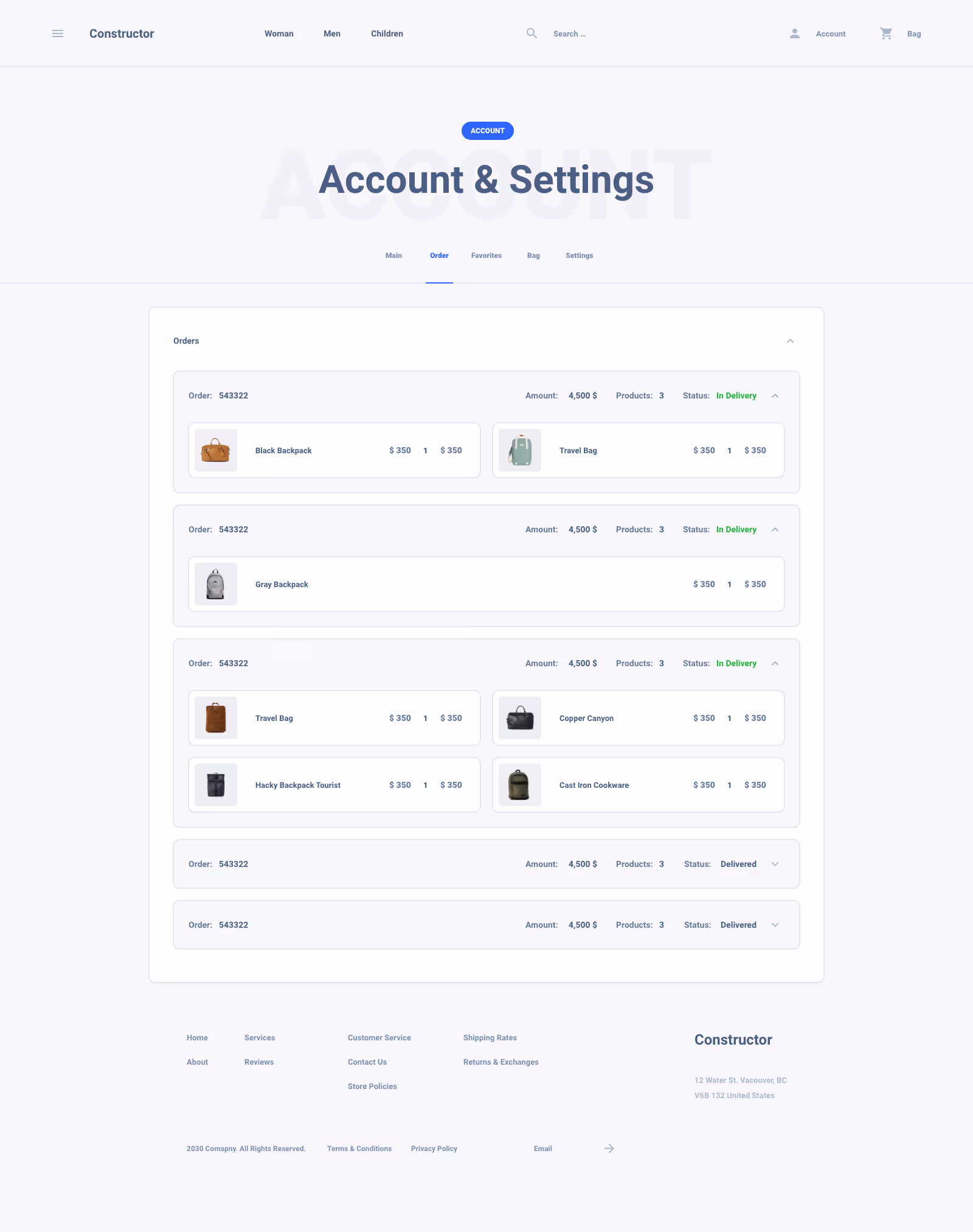 Shoes Commerce Ui Kit for Sketch, Figma and Adobe XD