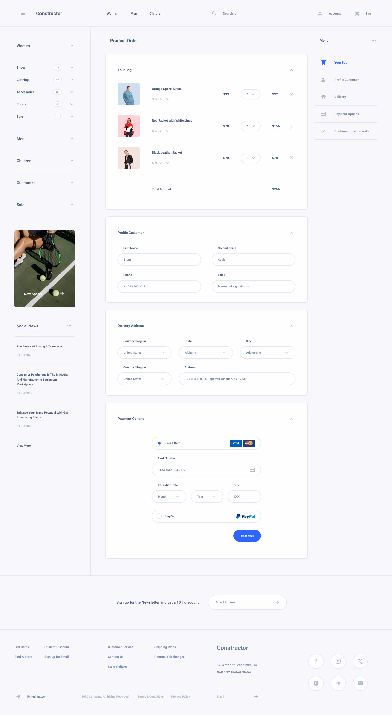 Shoes Commerce Ui Kit for Sketch, Figma and Adobe XD