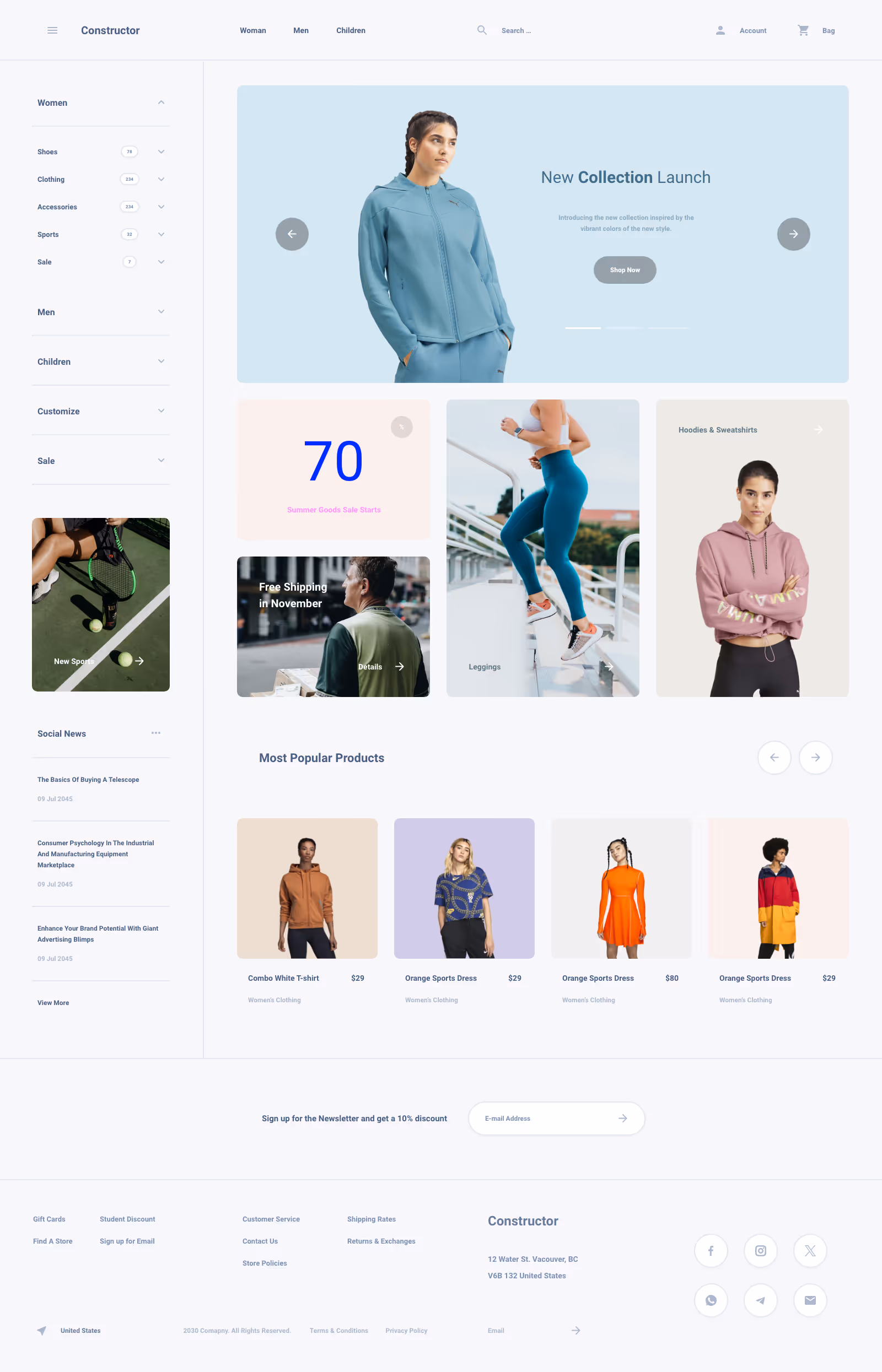 Shoes Commerce Ui Kit for Sketch, Figma and Adobe XD