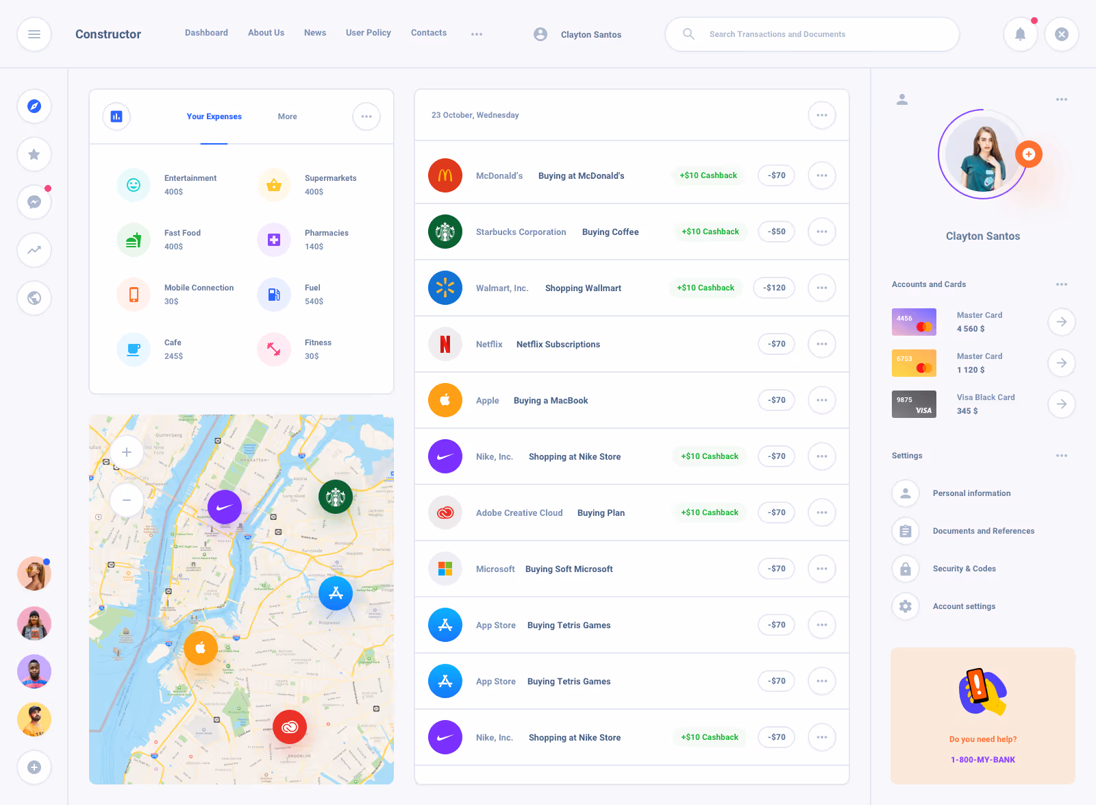 List Task Board Dashboard