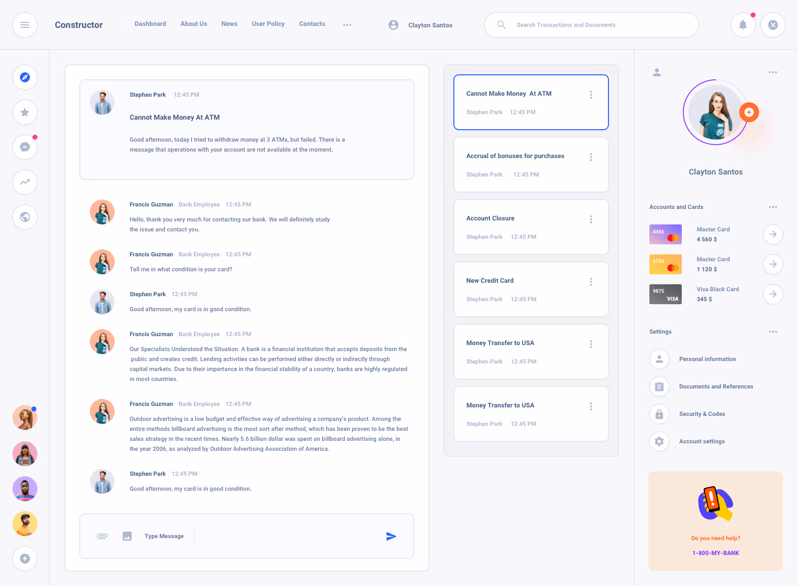 List Task Board Dashboard