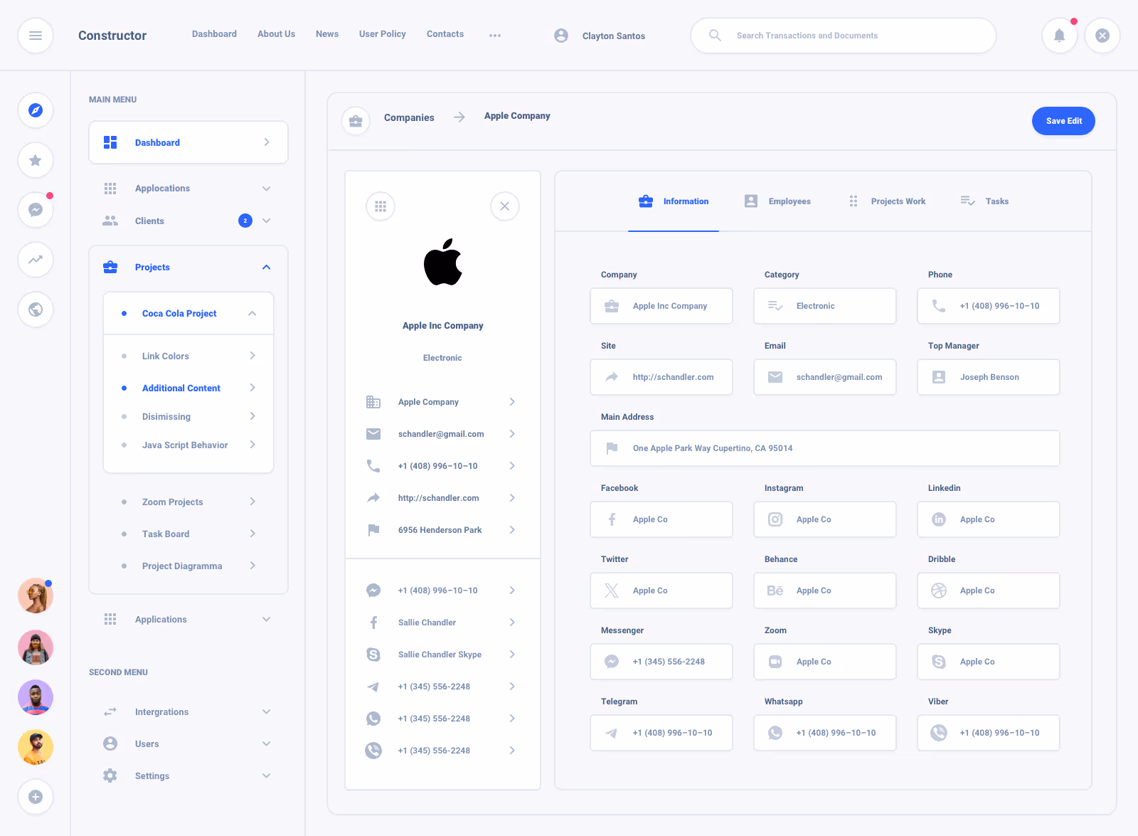 List Task Board Dashboard