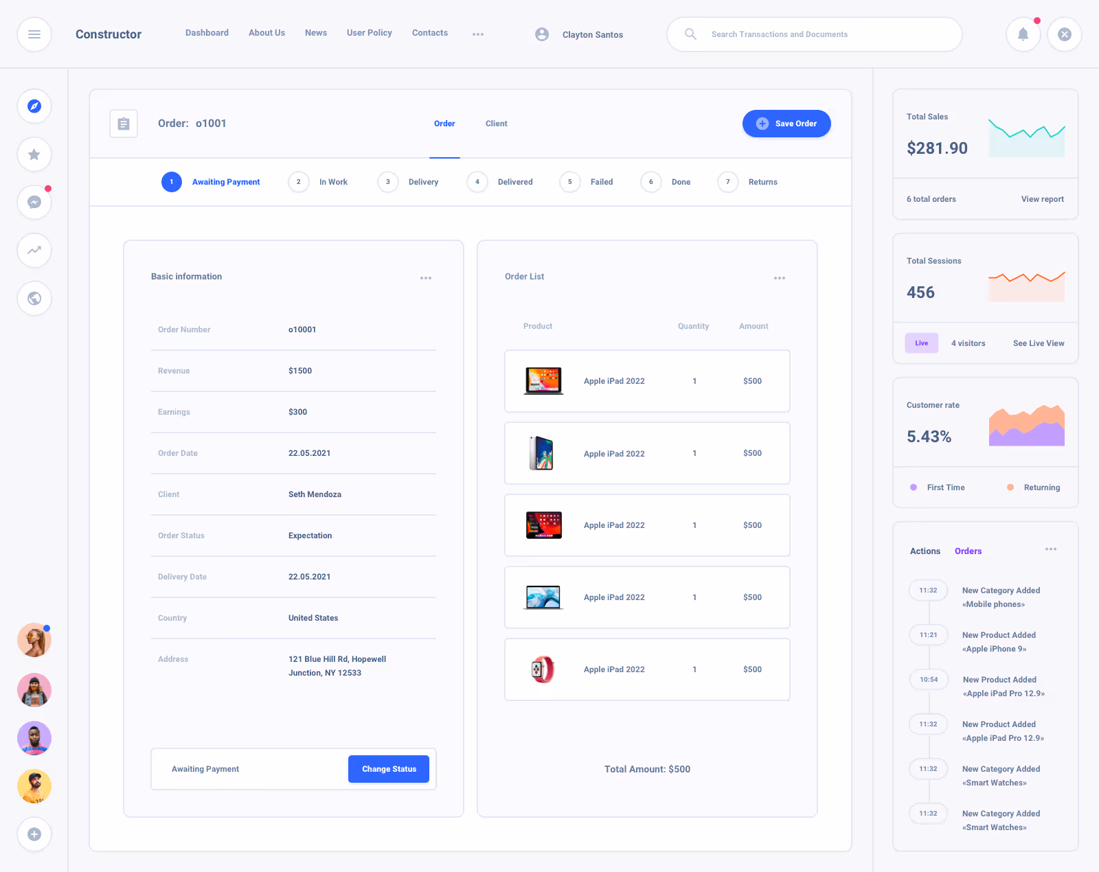 Task Board Dashboard