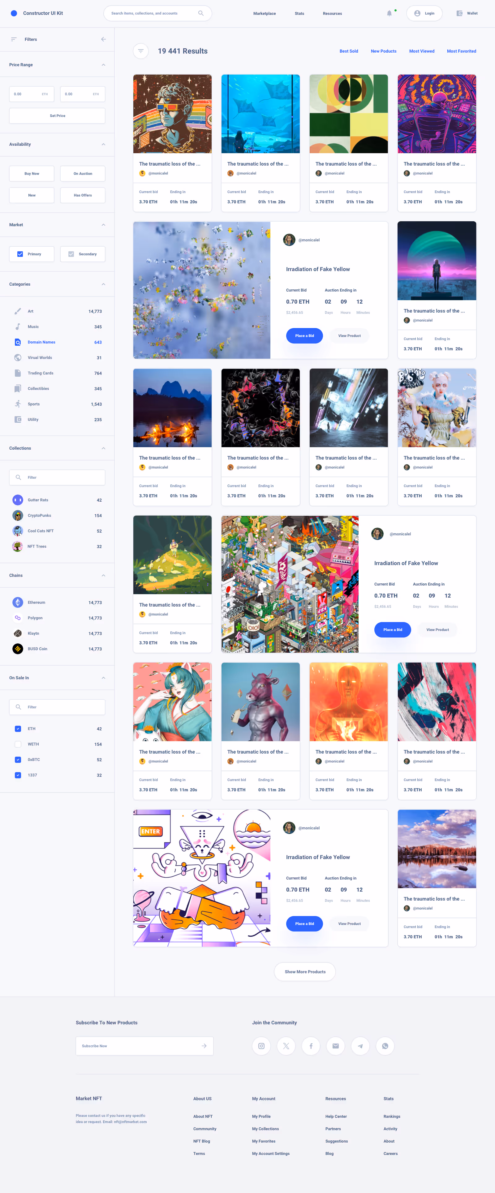 Main NFT Marketplace Template