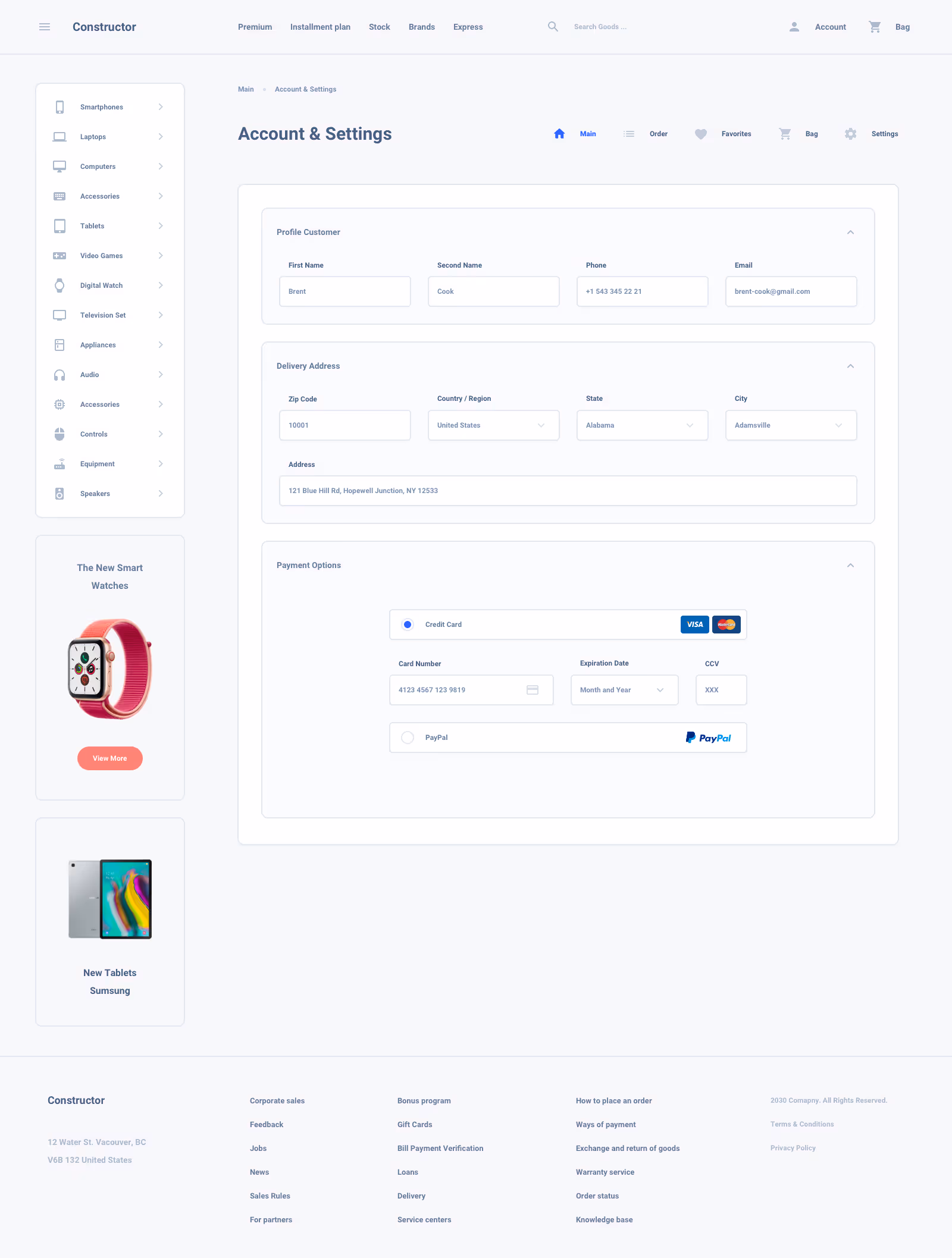 Shoes Commerce Ui Kit for Sketch, Figma and Adobe XD