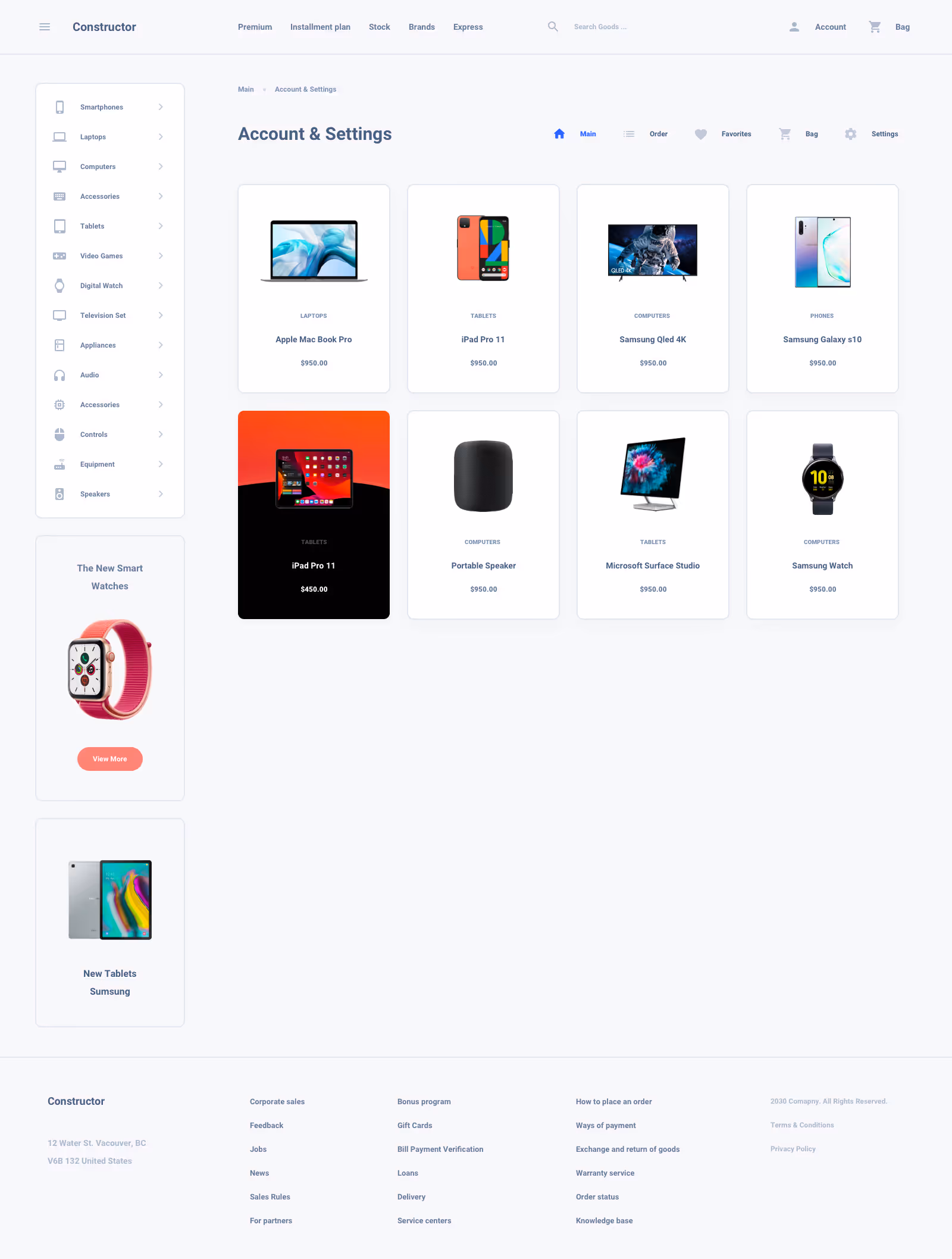 Shoes Commerce Ui Kit for Sketch, Figma and Adobe XD