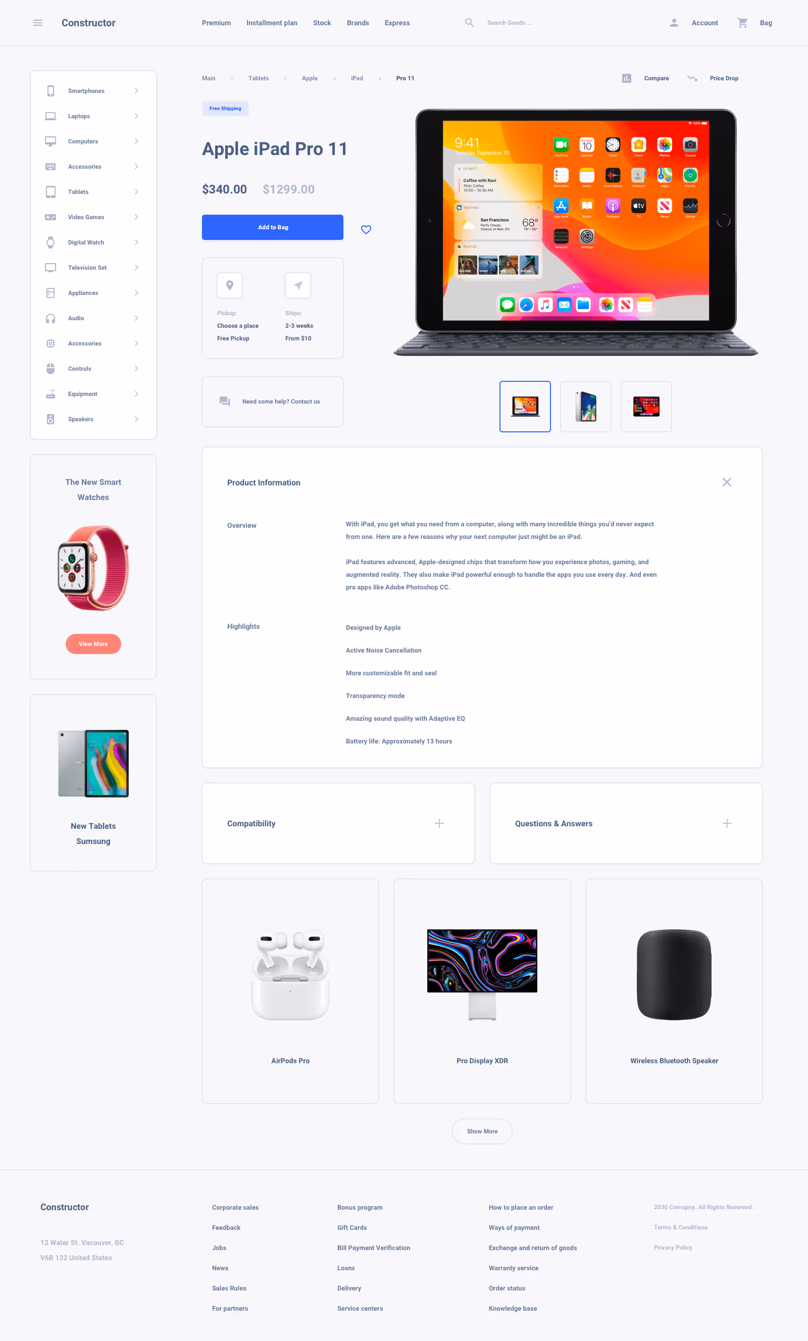Shoes Commerce Ui Kit for Sketch, Figma and Adobe XD