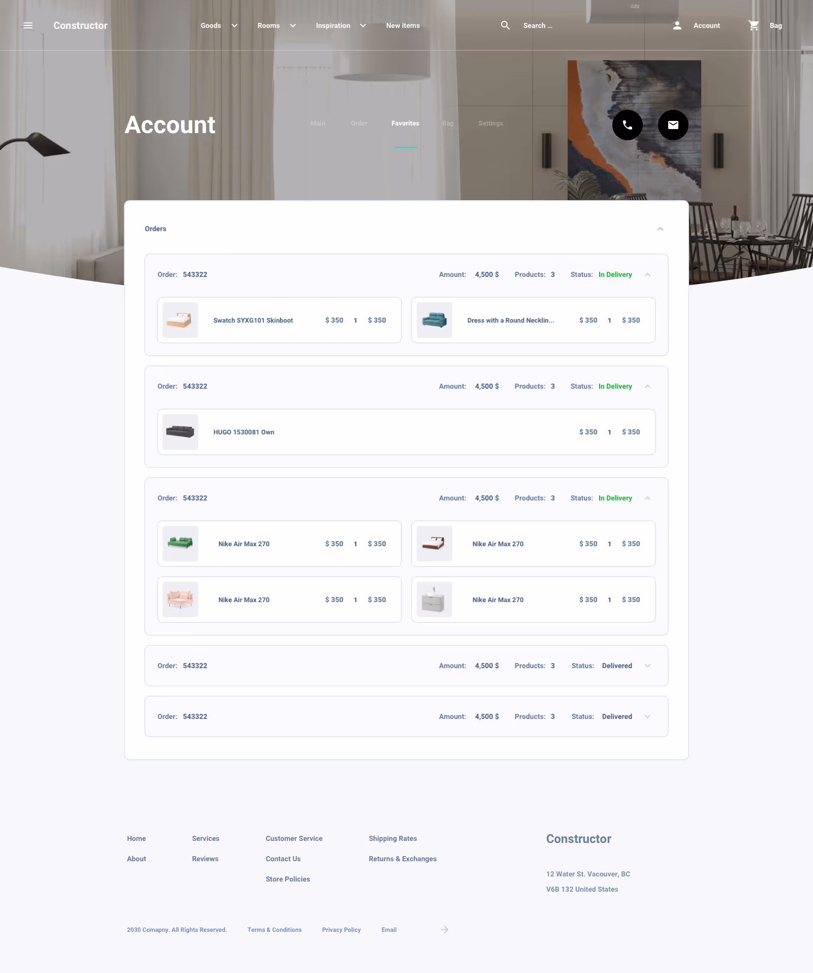 Shoes Commerce Ui Kit for Sketch, Figma and Adobe XD