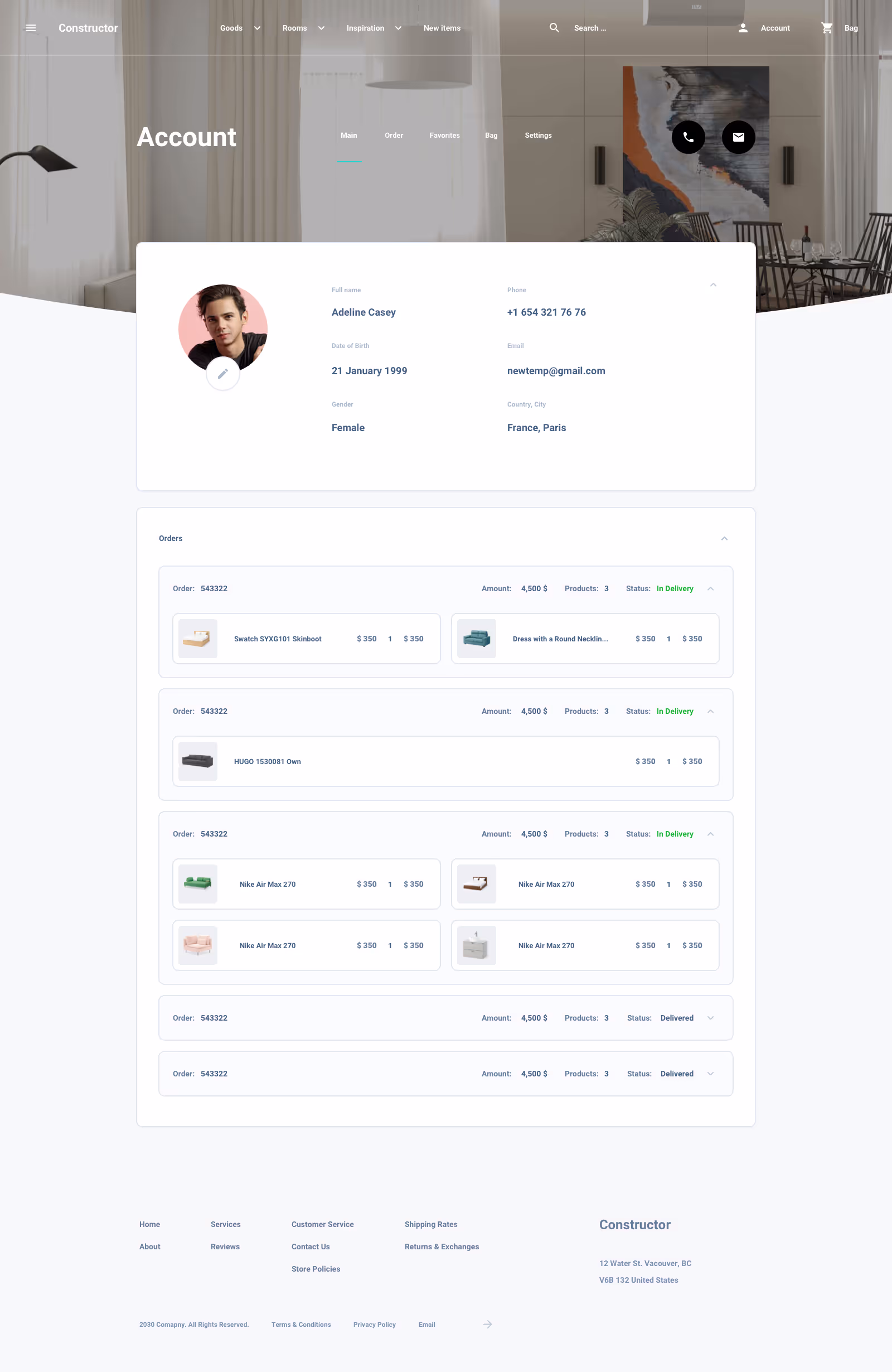 Shoes Commerce Ui Kit for Sketch, Figma and Adobe XD