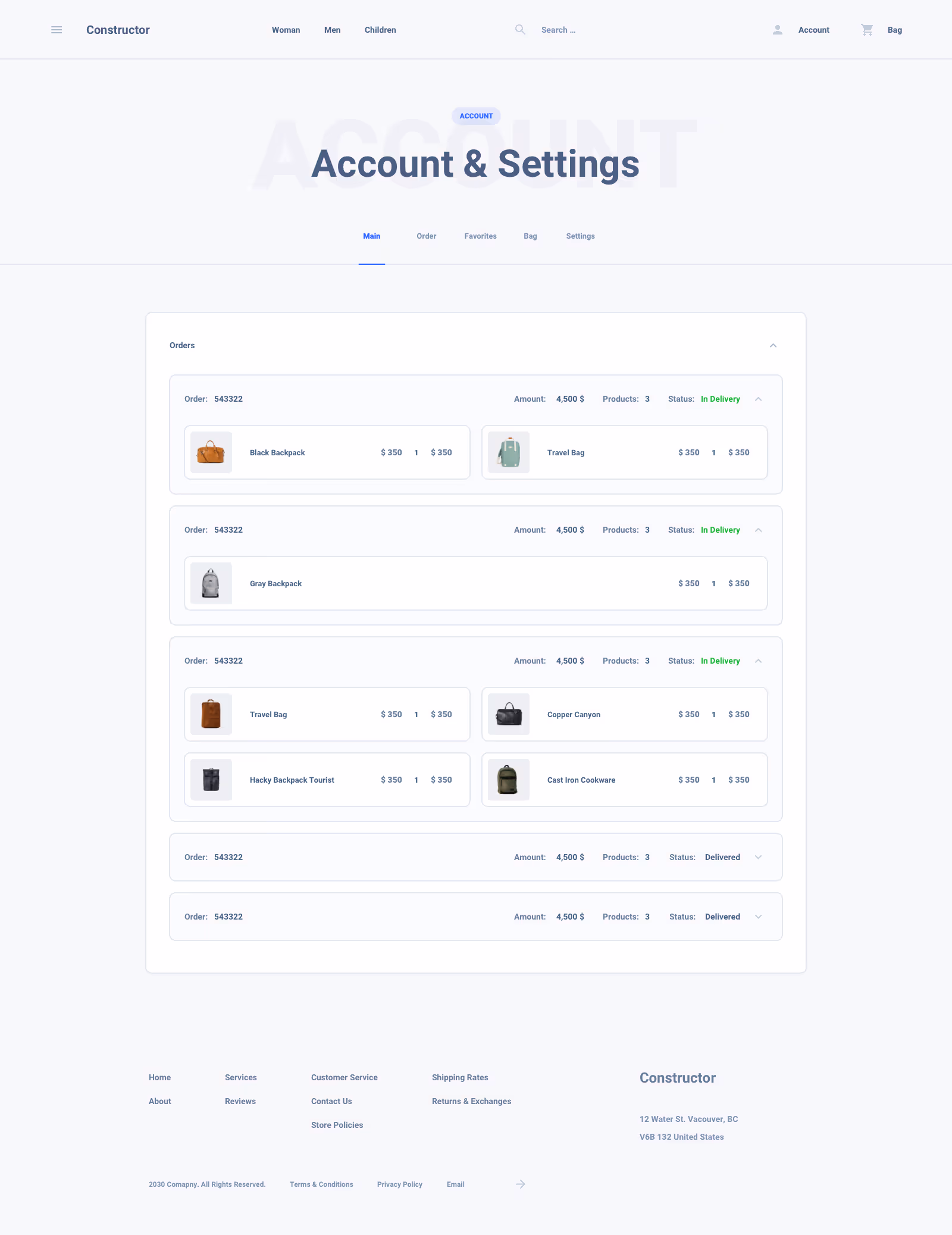 Shoes Commerce Ui Kit for Sketch, Figma and Adobe XD