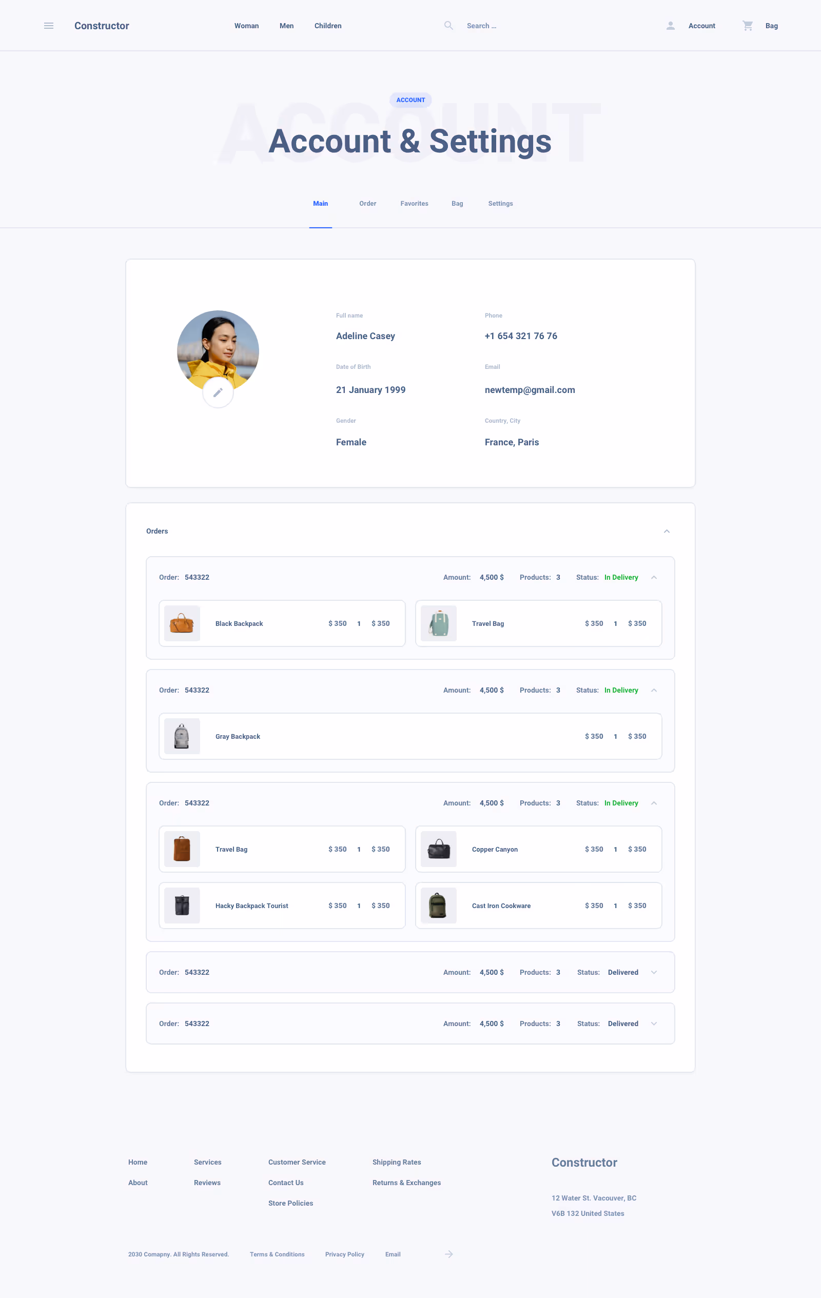 Shoes Commerce Ui Kit for Sketch, Figma and Adobe XD
