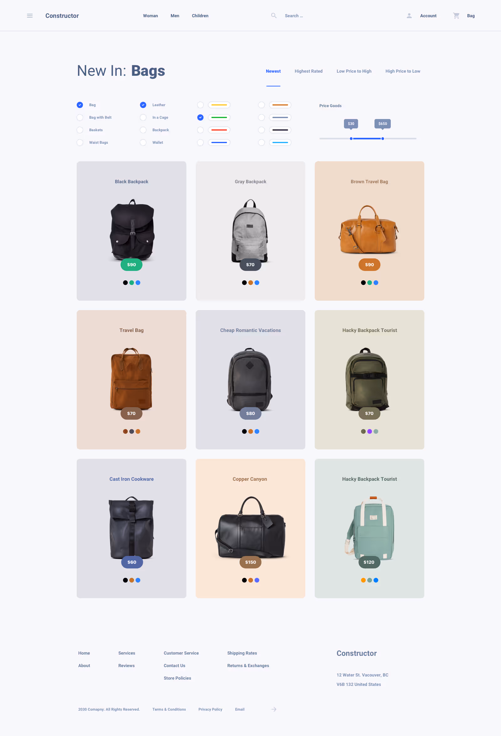 Shoes Commerce Ui Kit for Sketch, Figma and Adobe XD