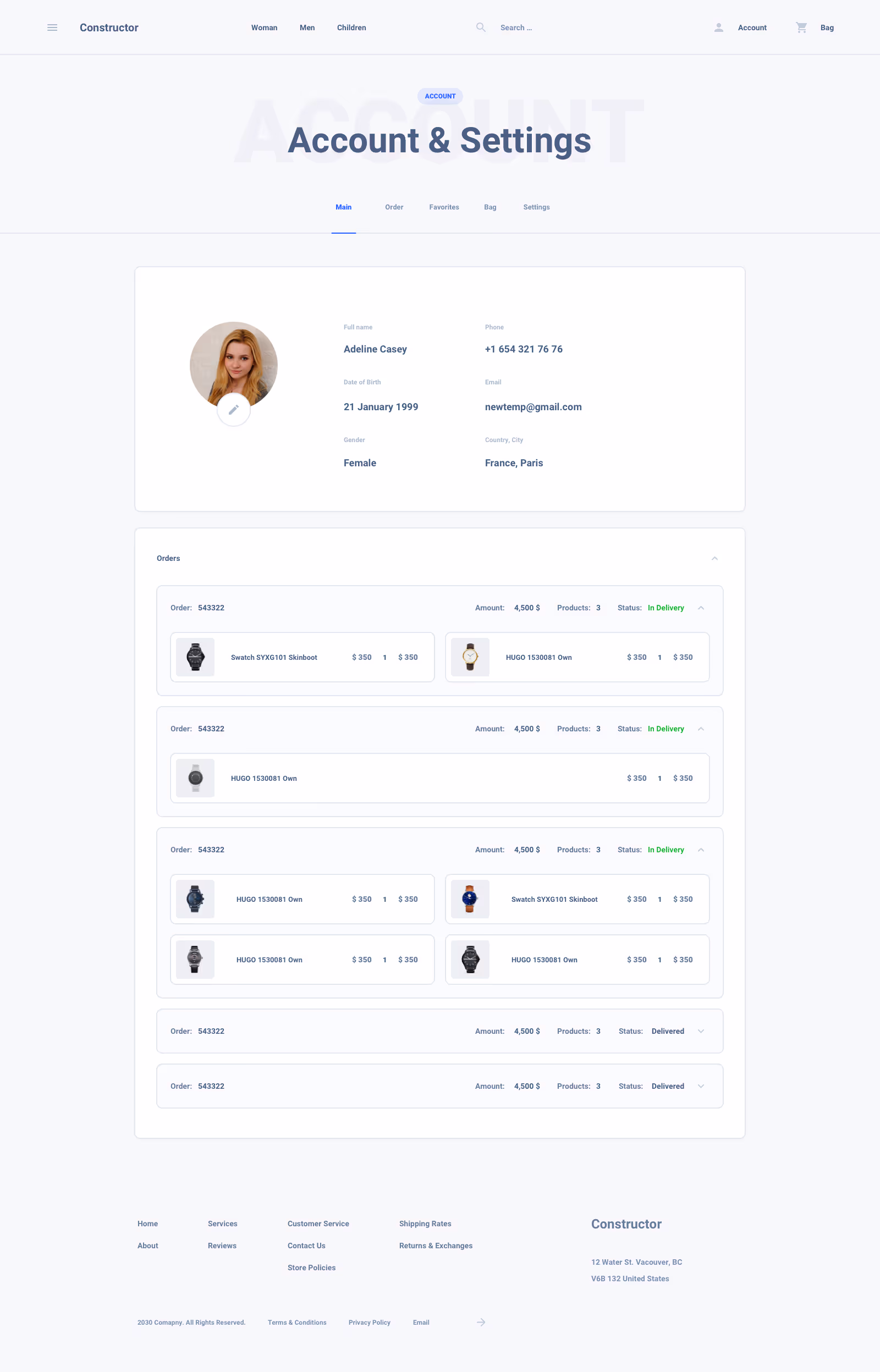 Shoes Commerce Ui Kit for Sketch, Figma and Adobe XD