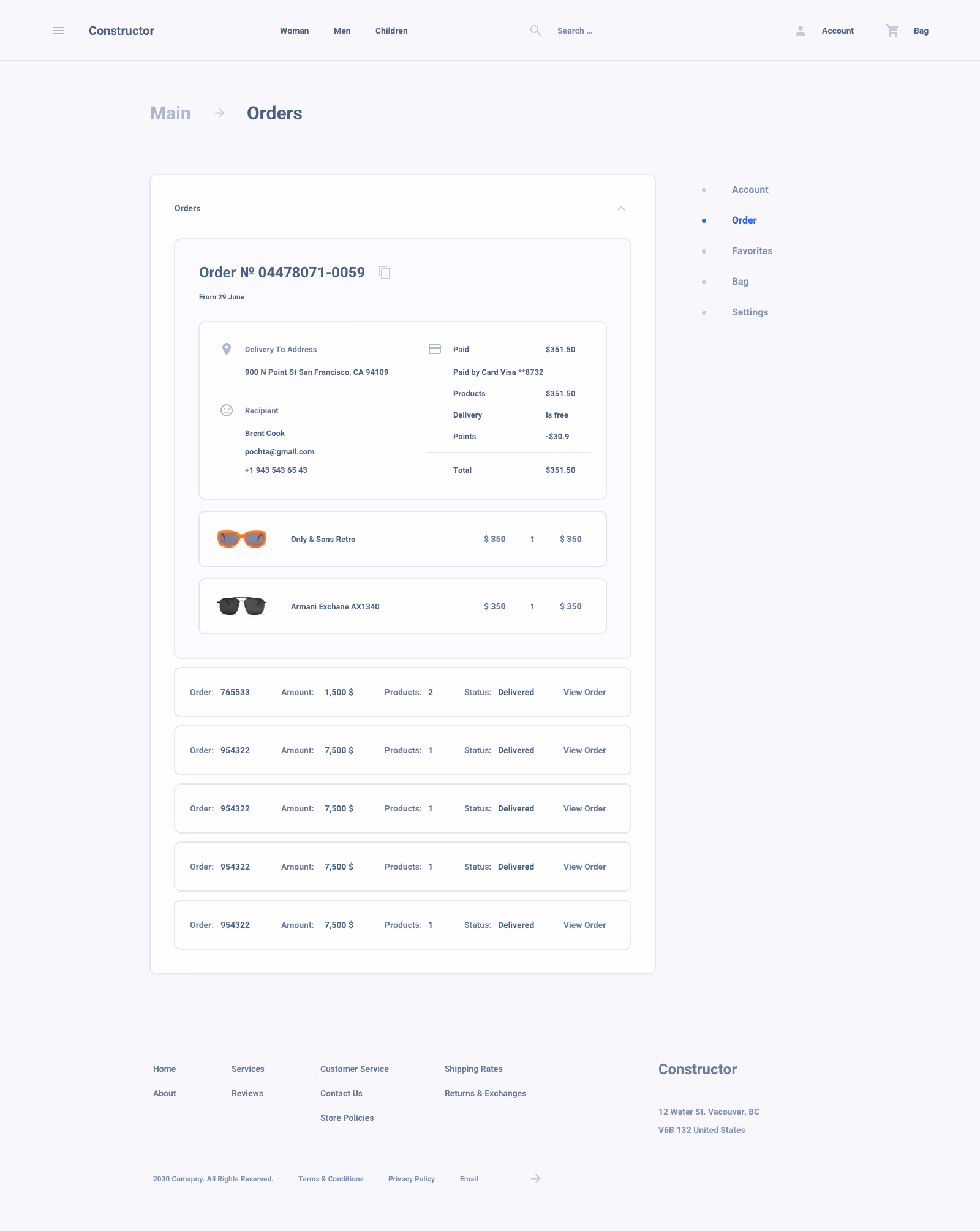 Shoes Commerce Ui Kit for Sketch, Figma and Adobe XD