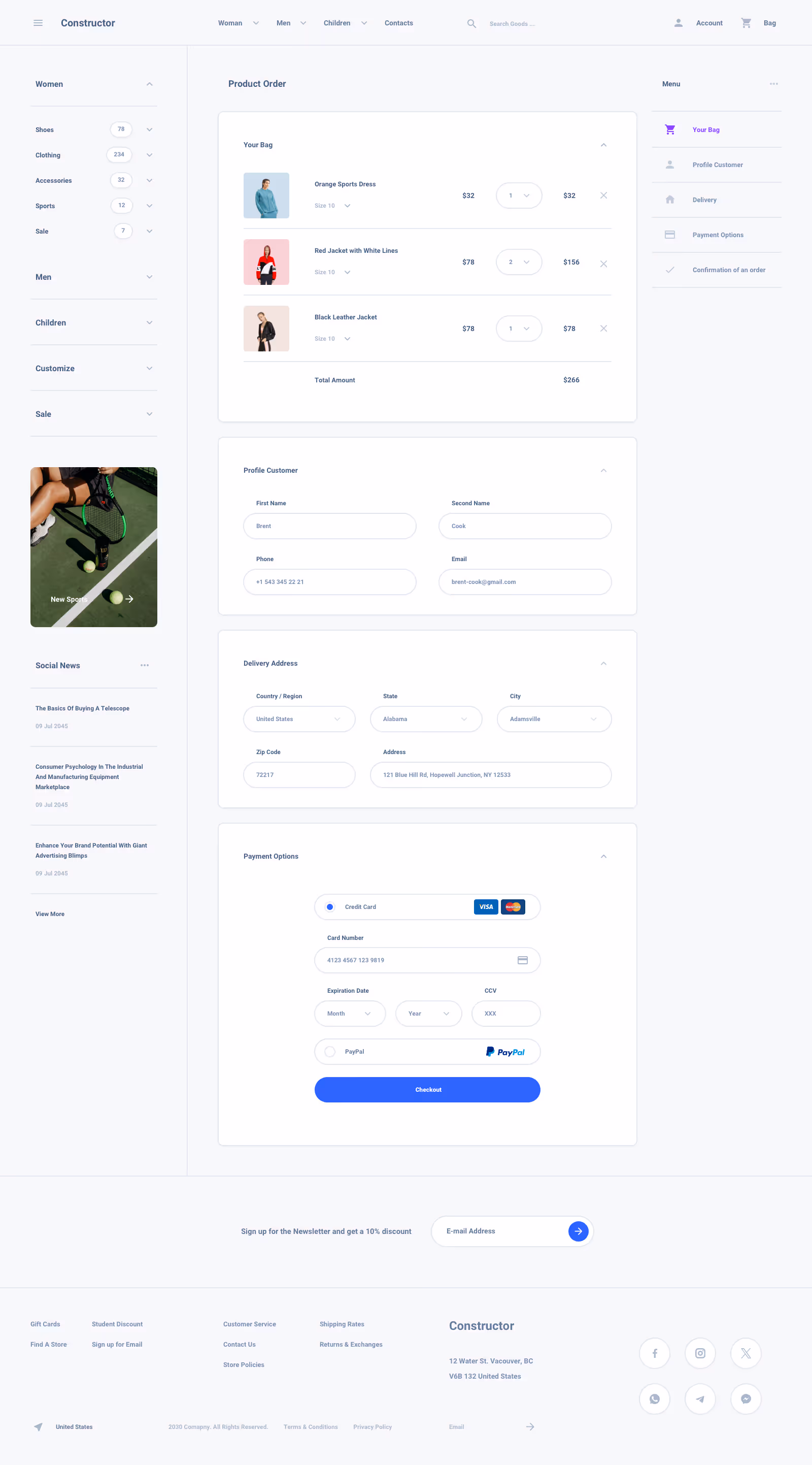 Shoes Commerce Ui Kit for Sketch, Figma and Adobe XD
