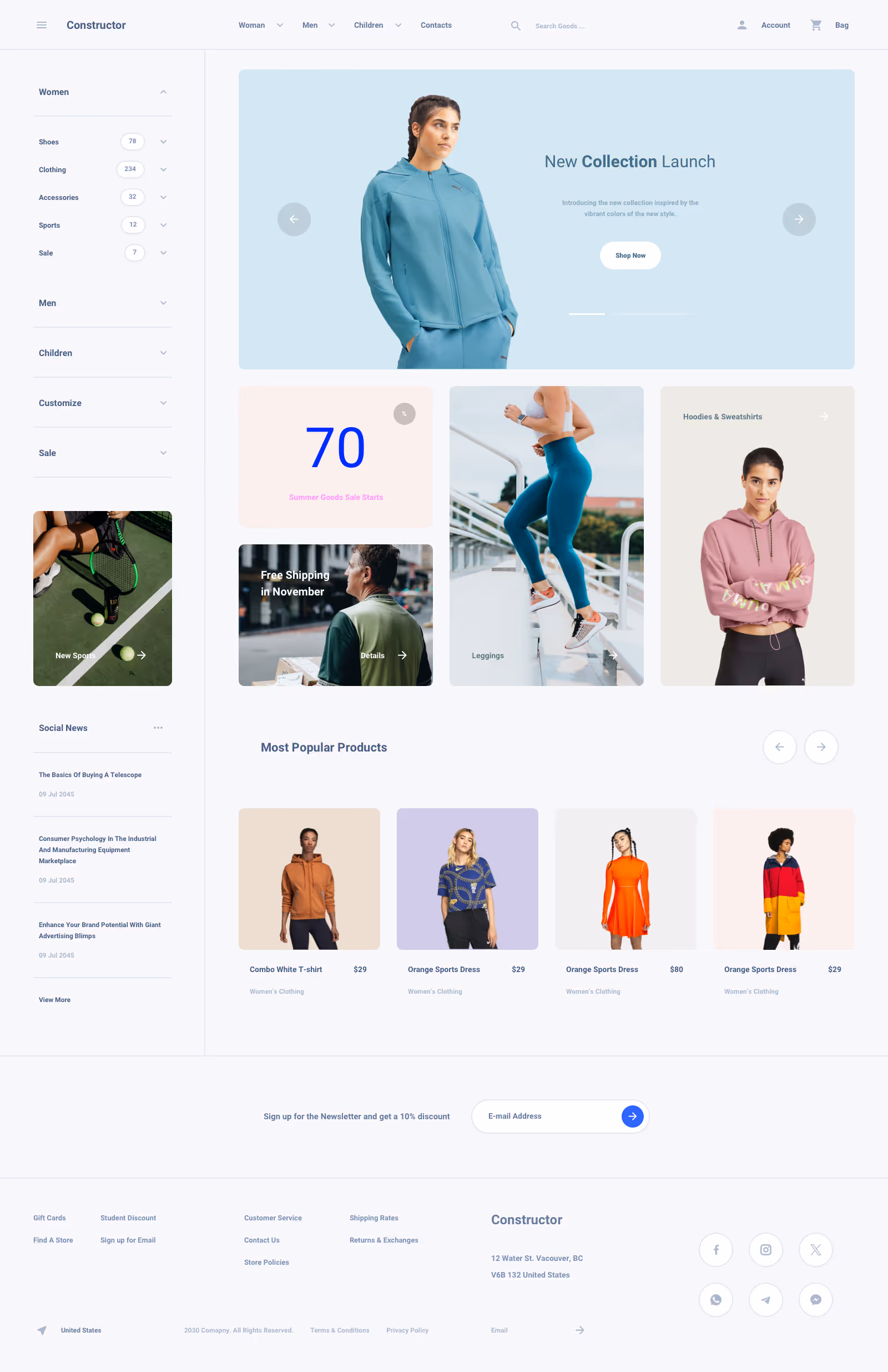 Shoes Commerce Ui Kit for Sketch, Figma and Adobe XD