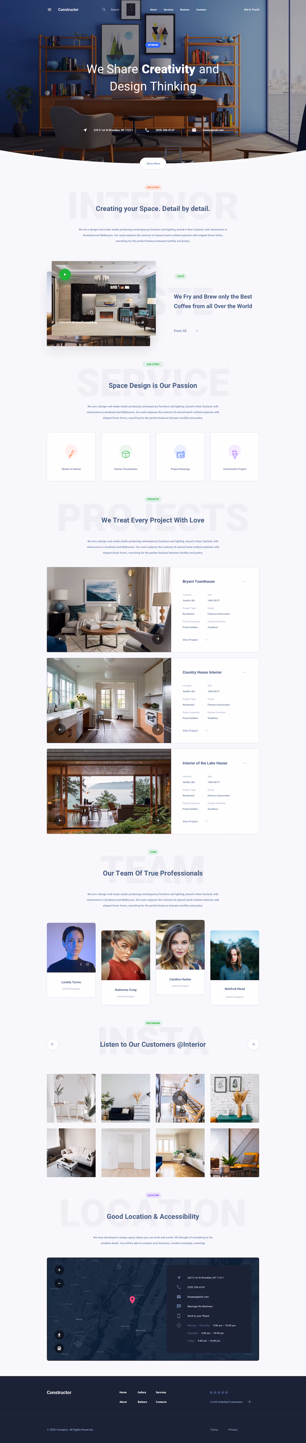 Architecture Agency Template Ui Kit for Sketch, Figma and Adobe XD