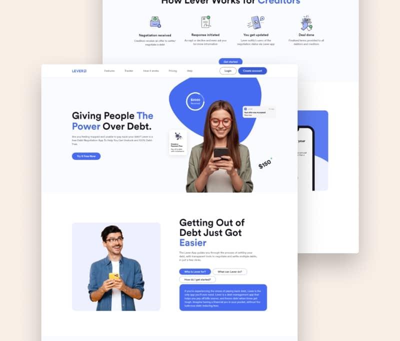 A mockup of a project