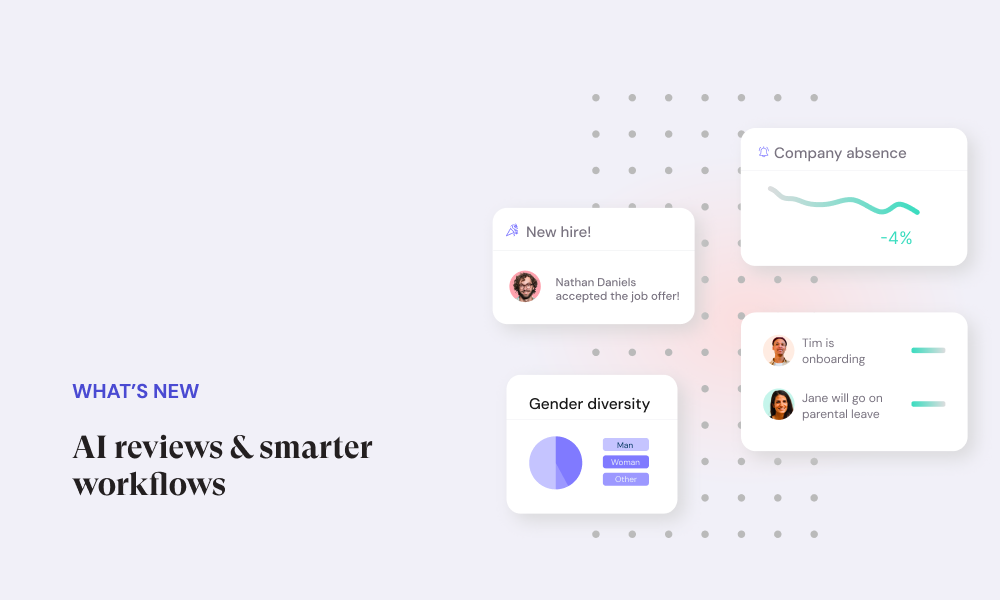 Leapsome’s product updates: AI-powered reviews, smarter surveys & smoother workflows