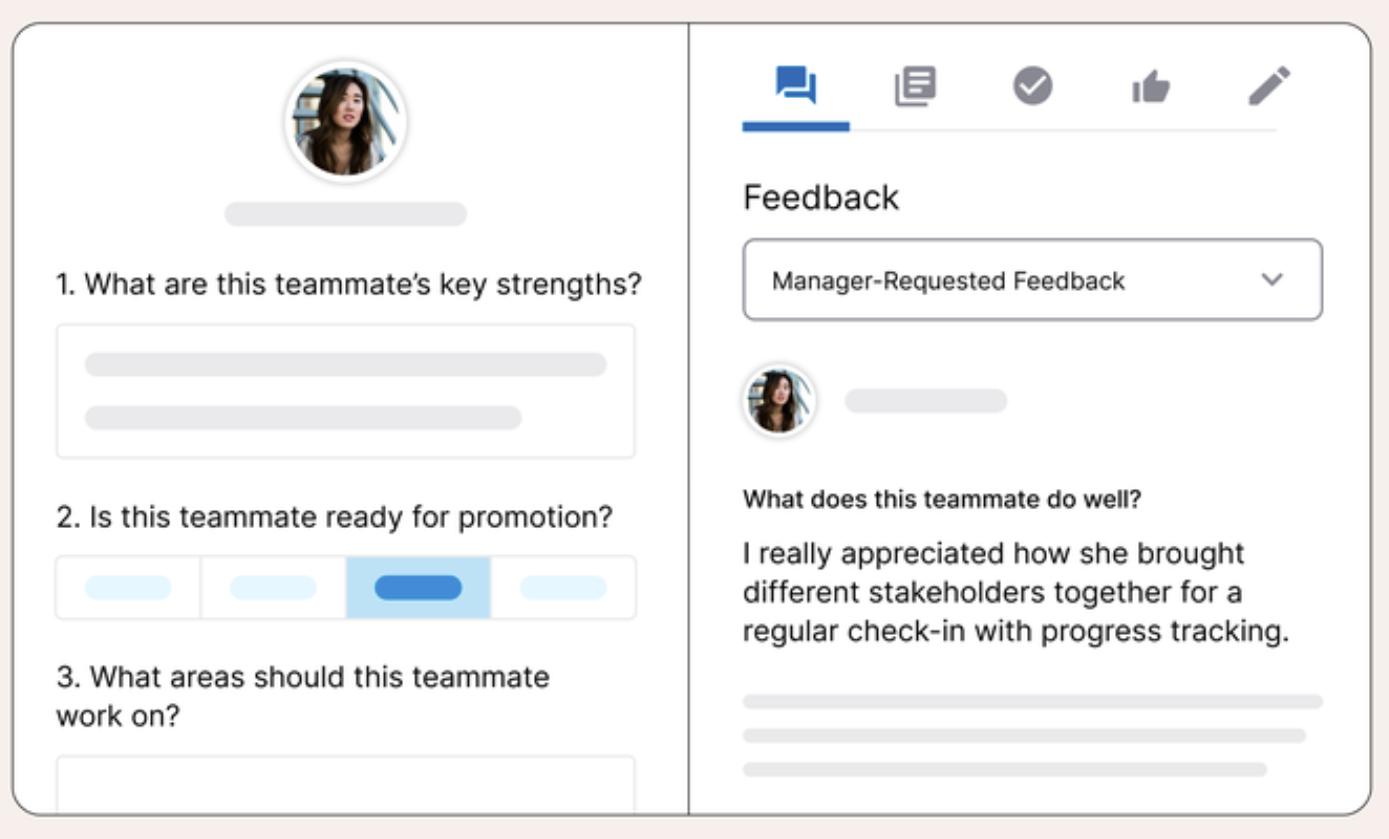 A screenshot showing how 360-degrees look in Culture Amp.