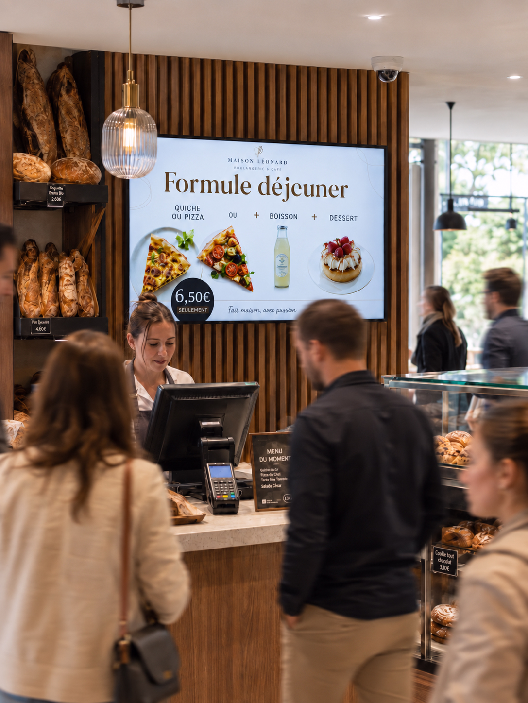 L'affichage dynamique pour les boulangeries et pâtisseries