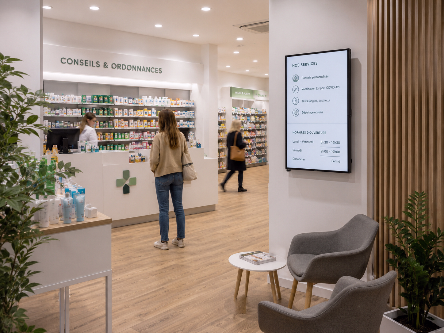 L'affichage dynamique pour les pharmacies