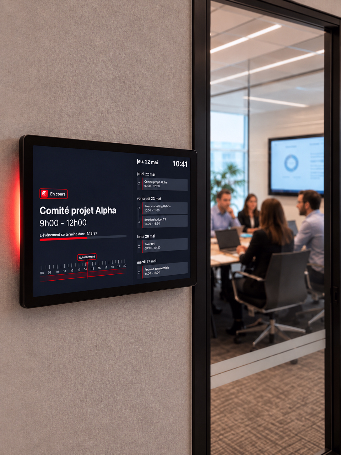 Interface ADS pour organiser les établissements, les écrans et les utilisateurs
