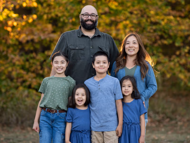 Pastor Alex Robinson and his family