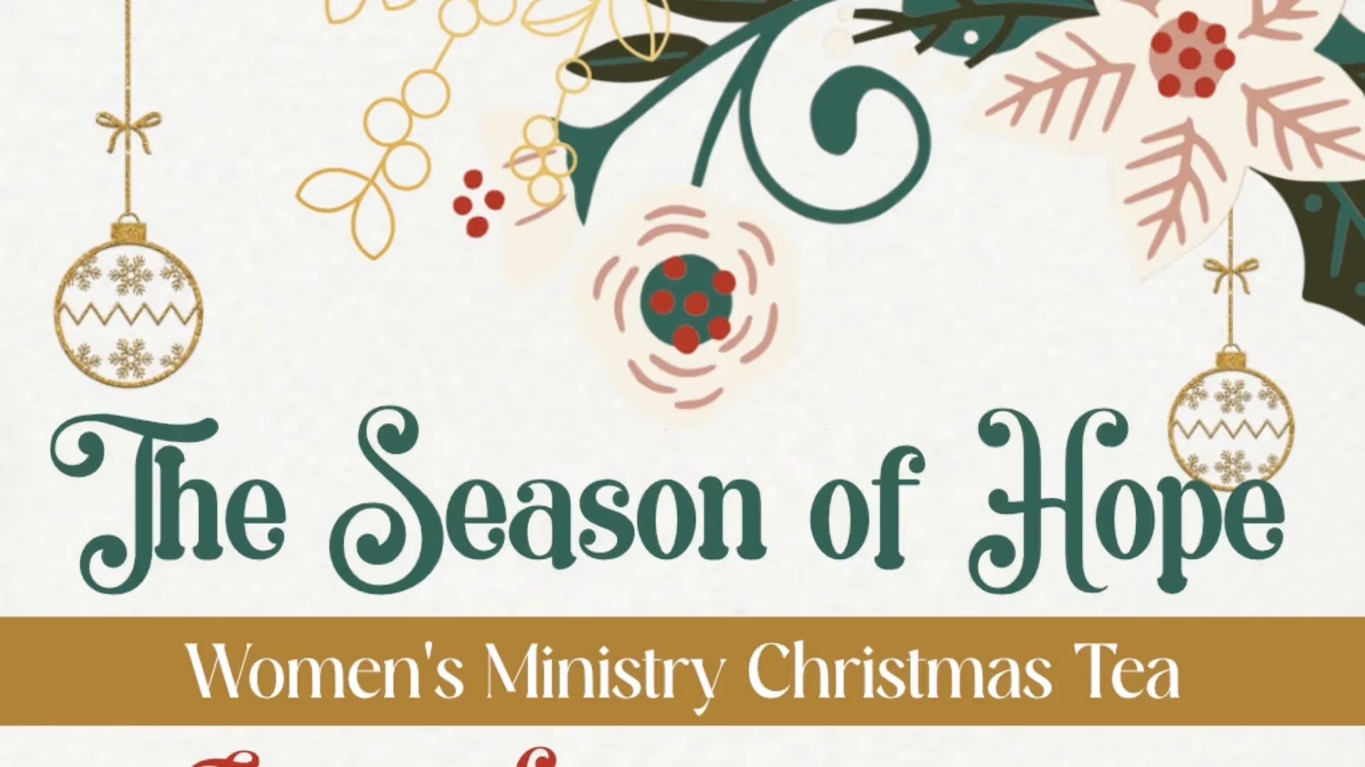 Christmas Tea 2023 ~ The Season of Hope