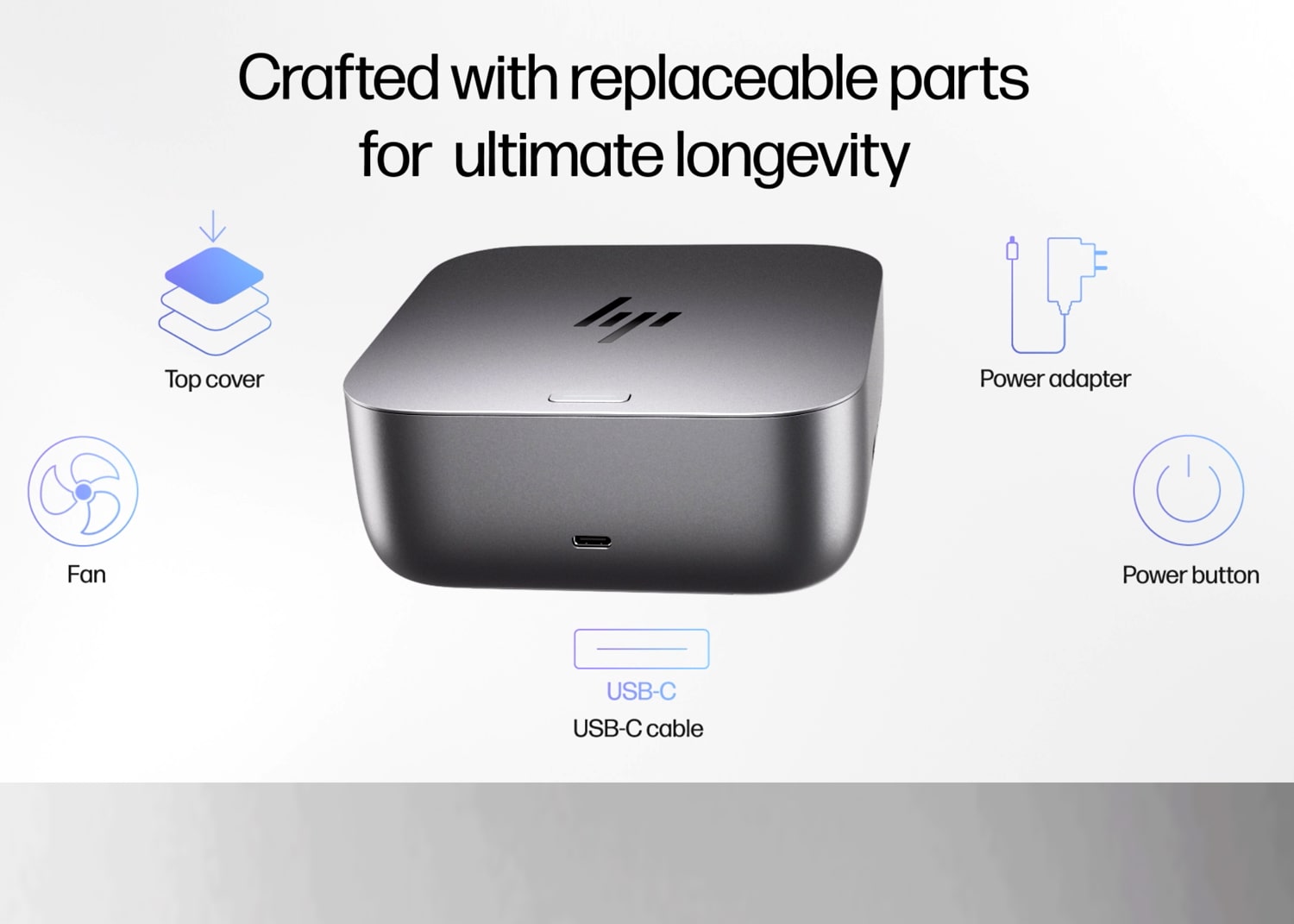 HP Wolf Security with Sure Start protecting docks, PCs, and firmware—security from dock to cloud.
