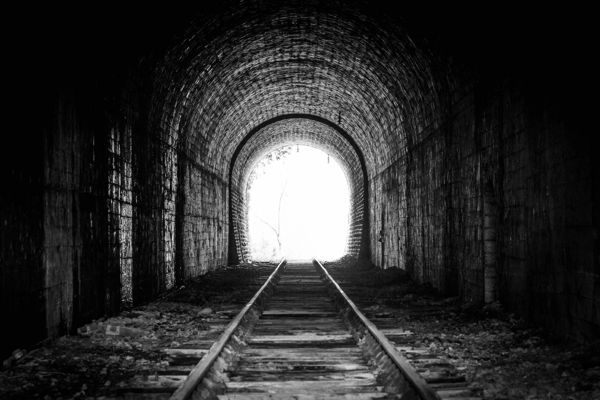 An abandonned tunnel in the south of France