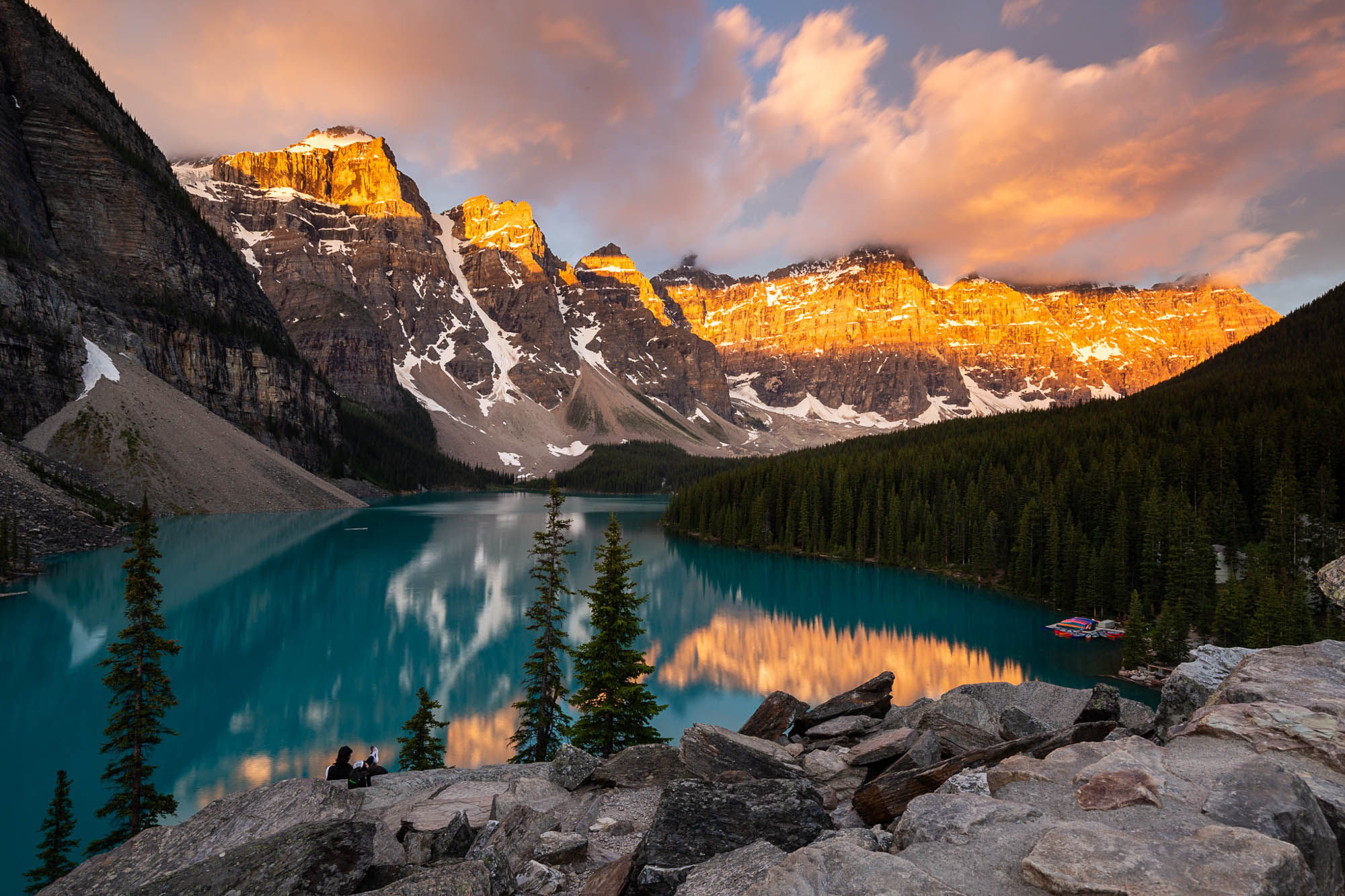 Moraine Lake at sunrise