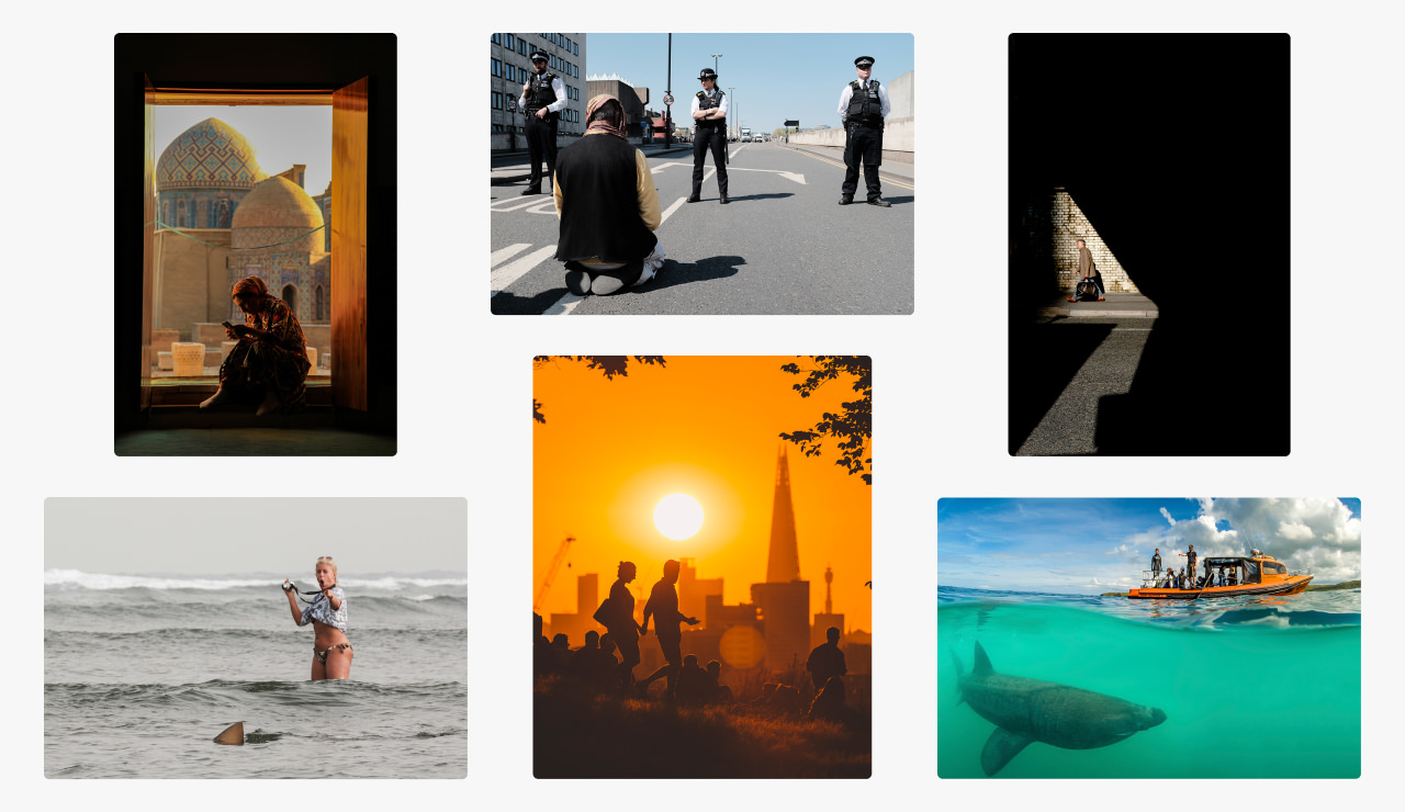 A range of images on Picfair that have been thoughtfully cropped to focus-in on the message of the image