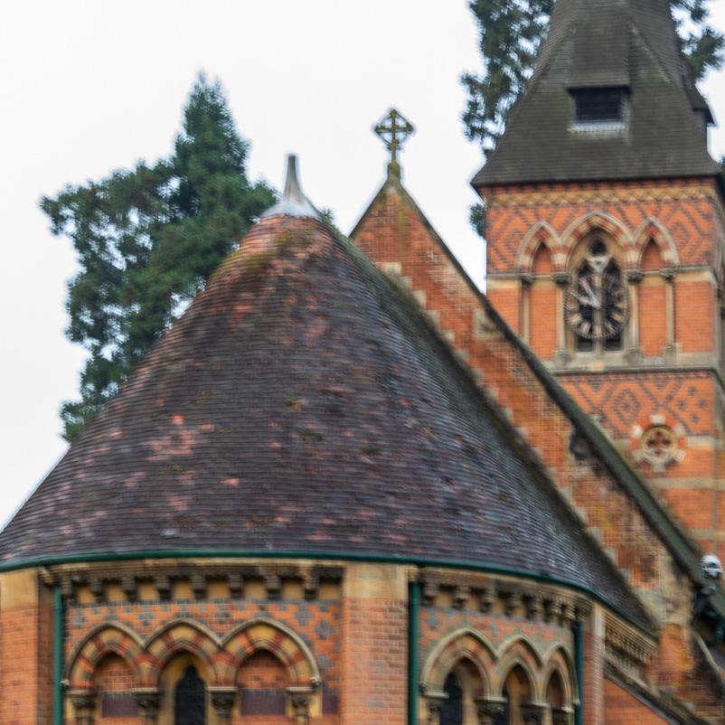 Blurry photo of a church