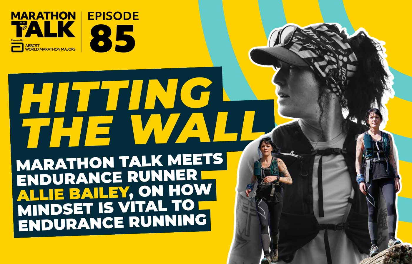 Cover image of Marathon Talk Episode 85 featuring endurance runner Allie Bailey