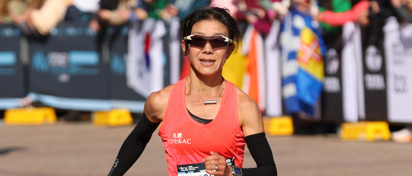 Mai Fujisawa holds the record for the female 45-49 category