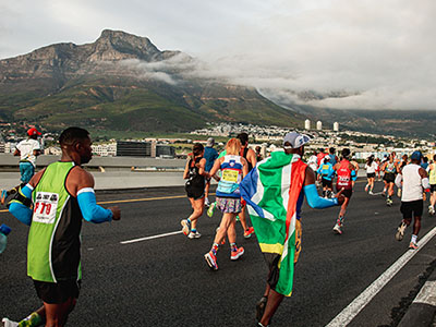 Runners take on the Sanlam Cape Town Marathon in May