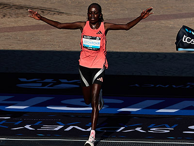 Peres Jepchirchir won this year's Sydney Marathon