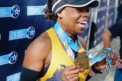 a person holding a trophy