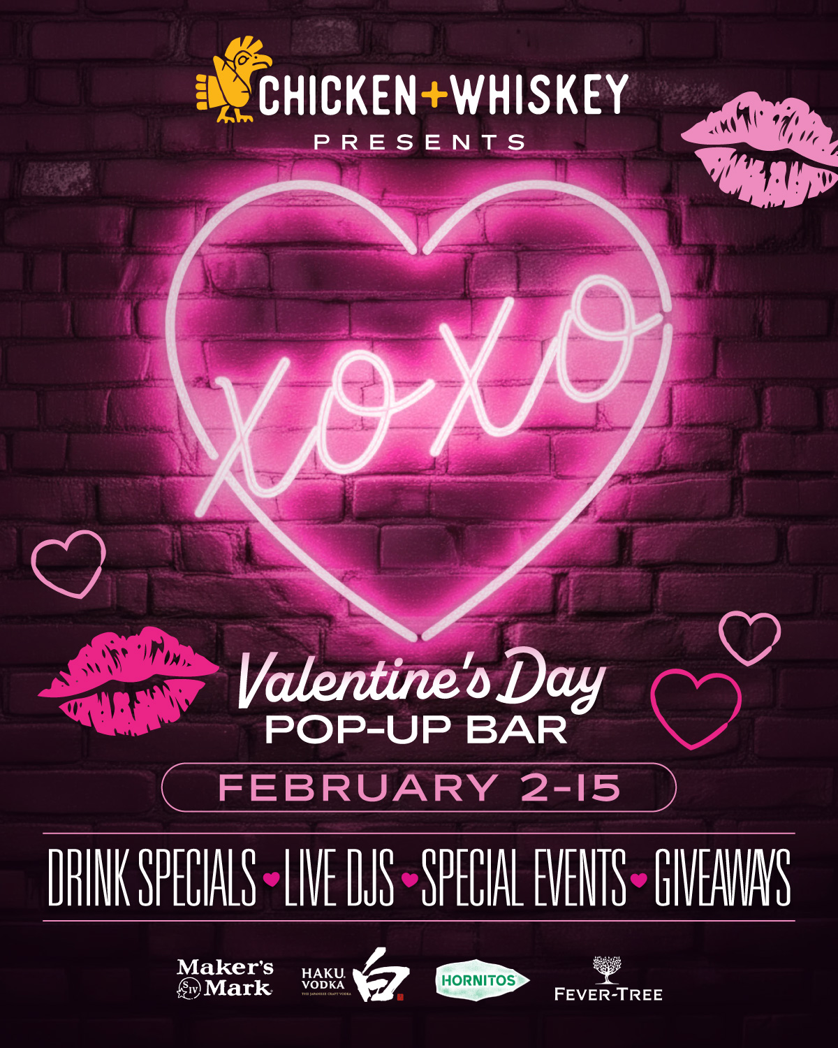valentine's day pop-up bar in washington dc chicken+Whiskey
