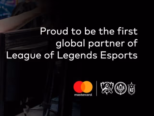 Example of Mastercard advertising on esports events