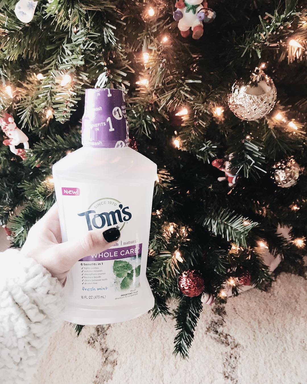 post of a micro influencer affiliated to the toms campaign