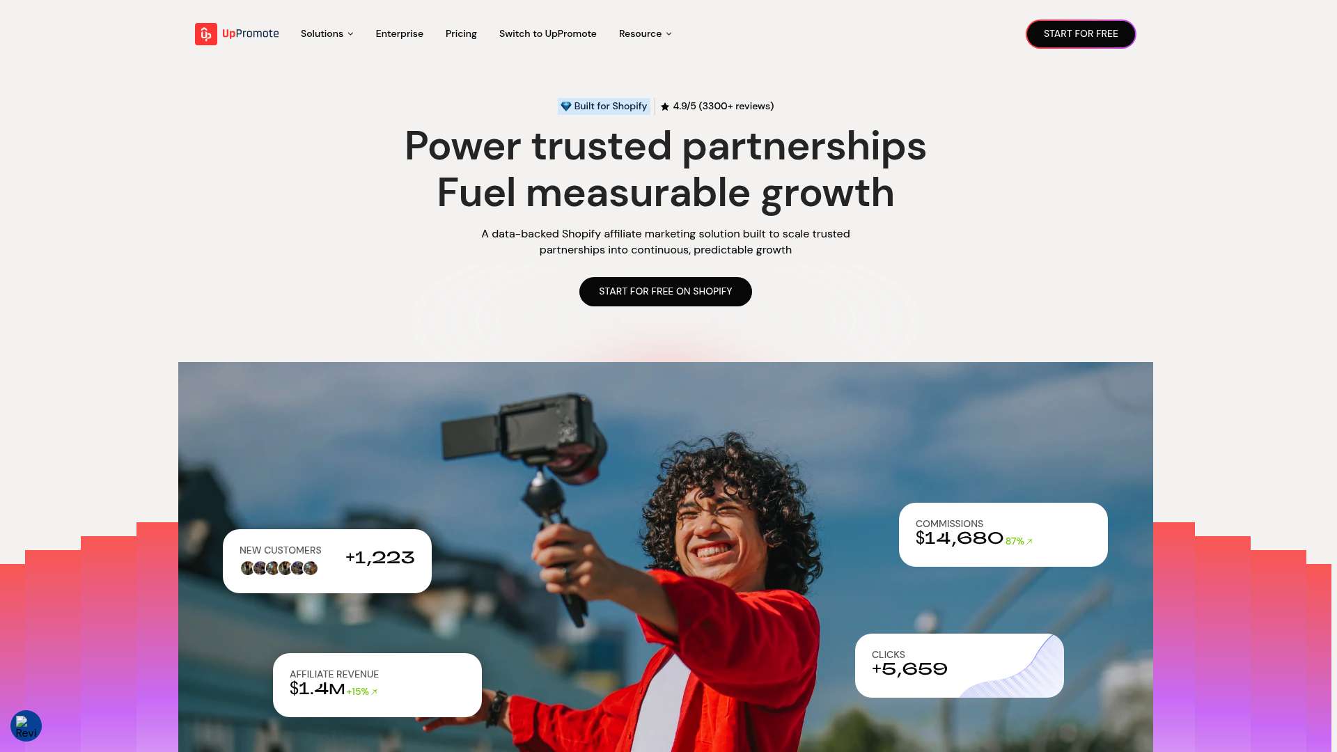 UpPromote homepage