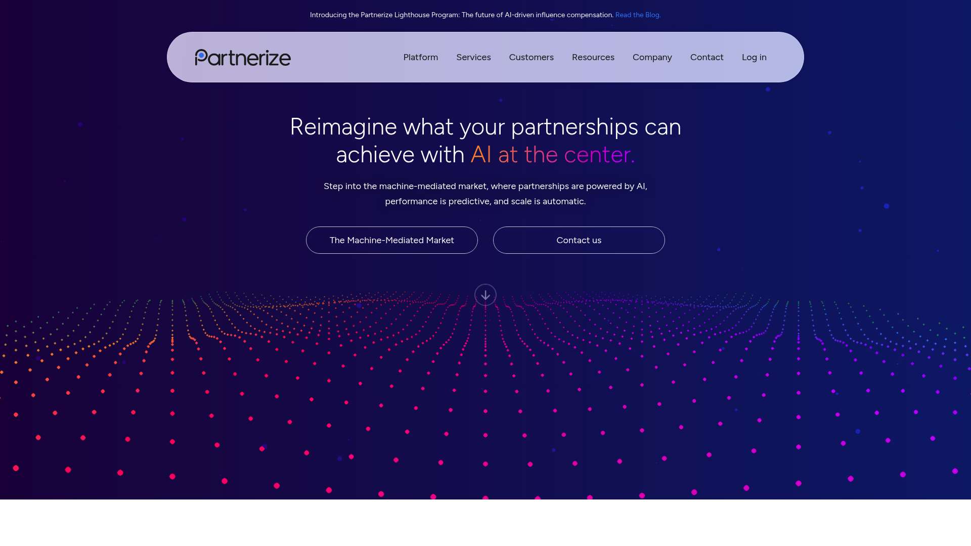 Partnerize homepage